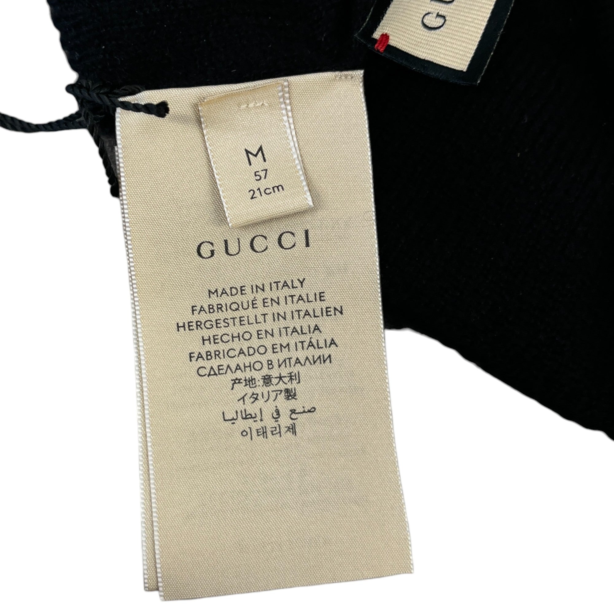 Women's Gg Cashmere Sparkle Hat Black Size M