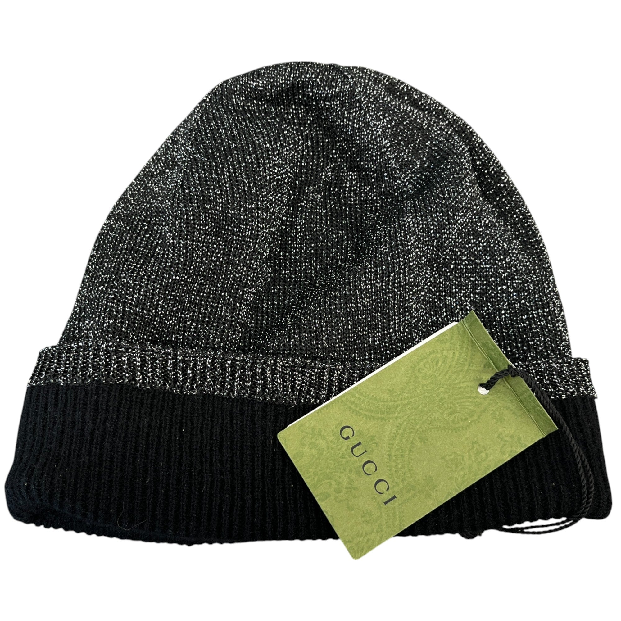 Women's Gg Cashmere Sparkle Hat Black Size M