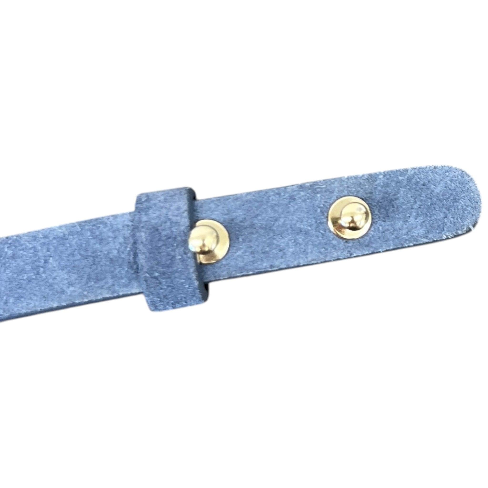 Women's Cc Logo Belt Blue Size 80CM / UK 8