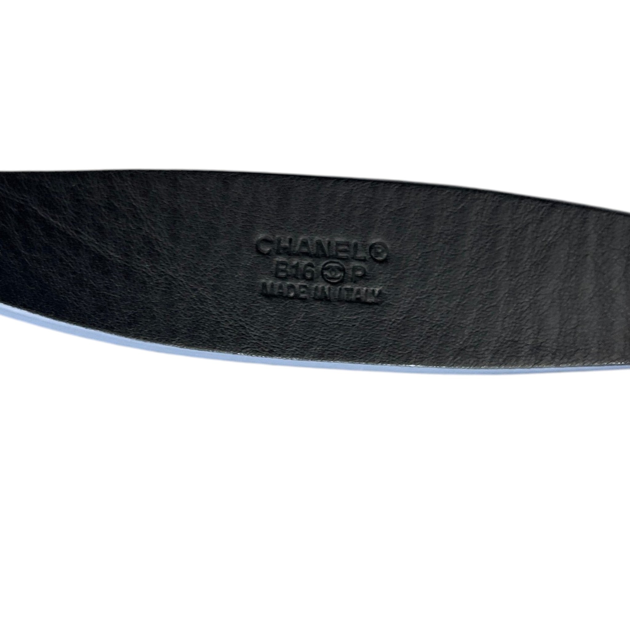 Women's Cc Logo Belt Blue Size 80CM / UK 8