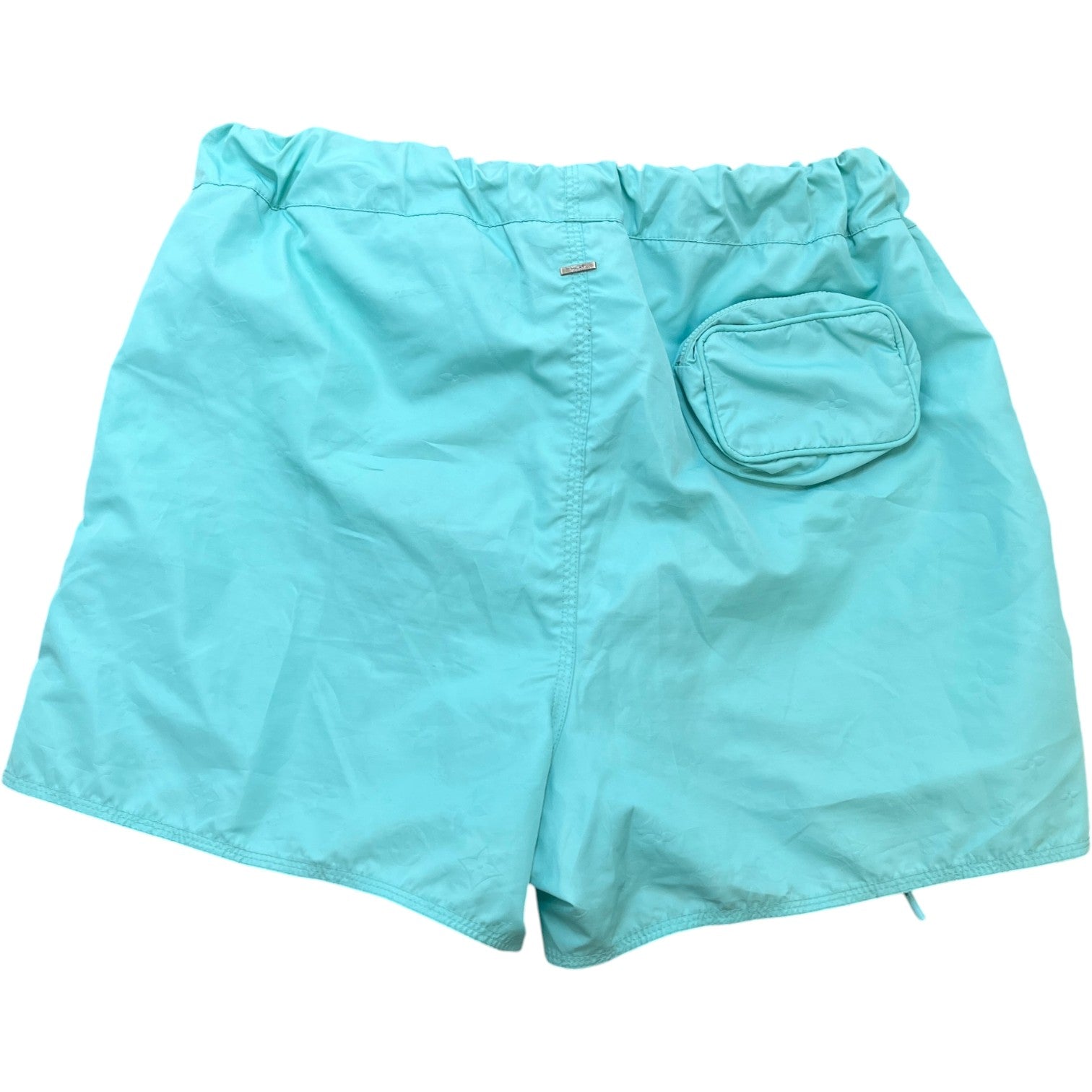 Men's Monogram 3D Pocket Swim Shorts Blue Size M