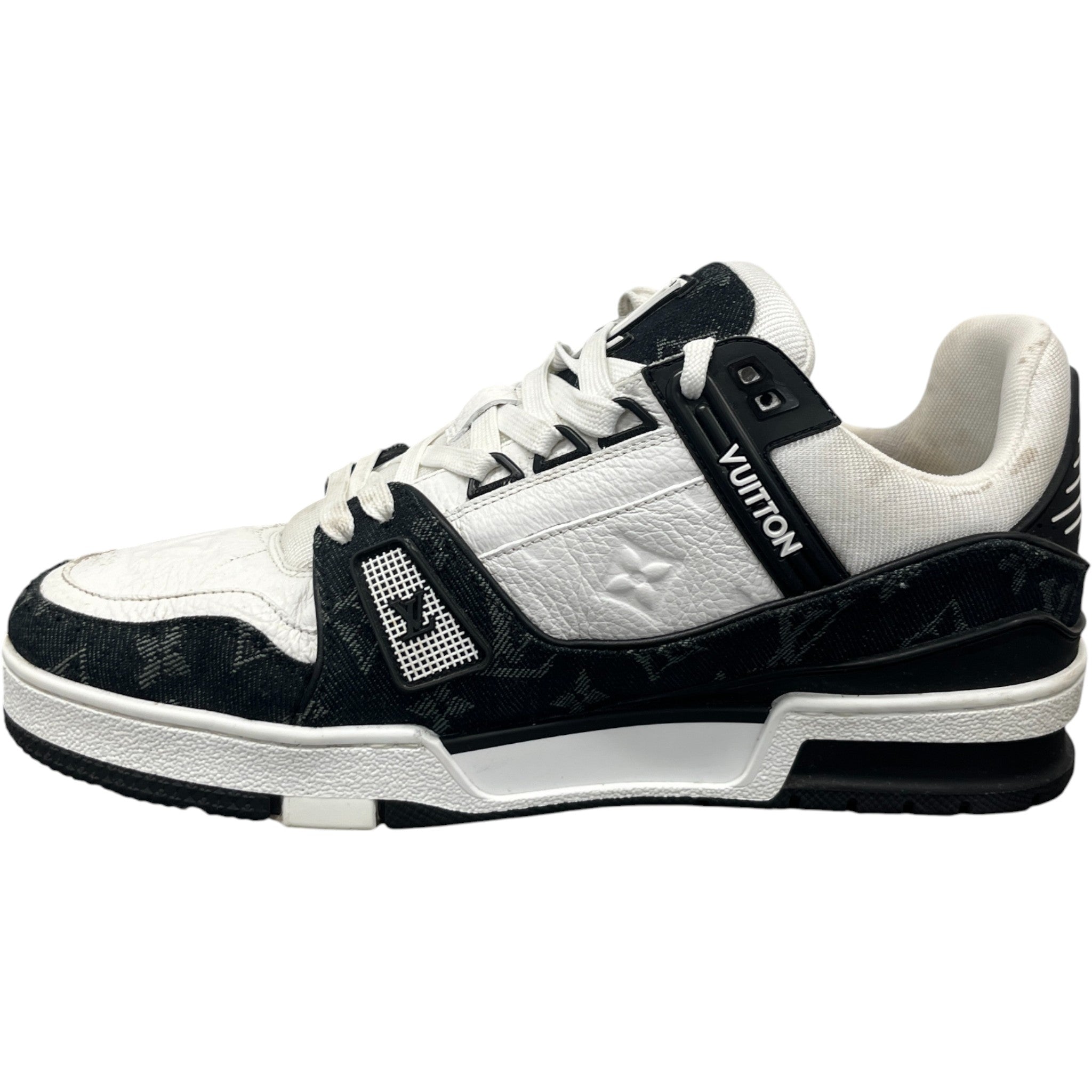 Men's Lv Denim Low Trainers Black Size EU 40.5 / UK 6.5