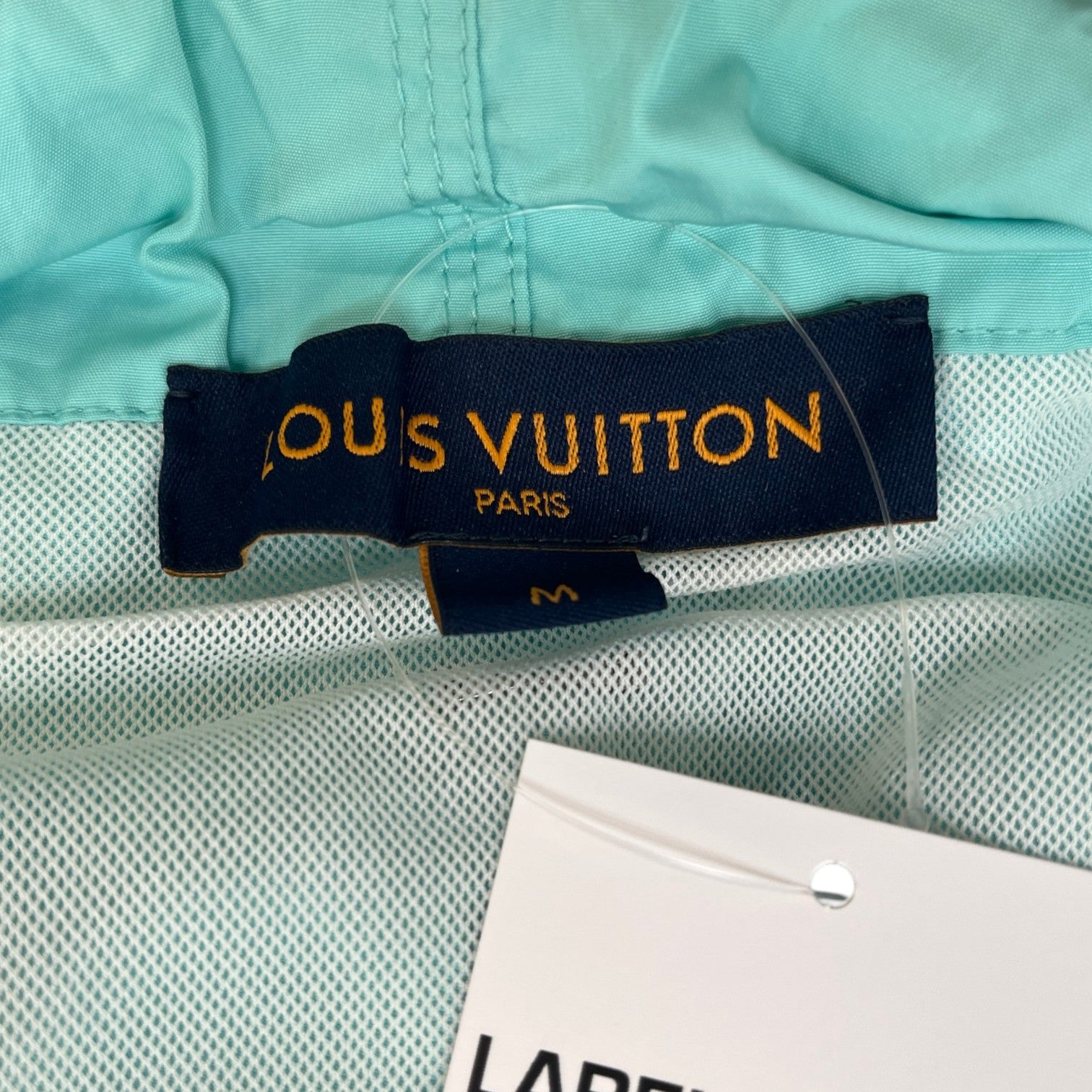 Men's Monogram 3D Pocket Swim Shorts Blue Size M