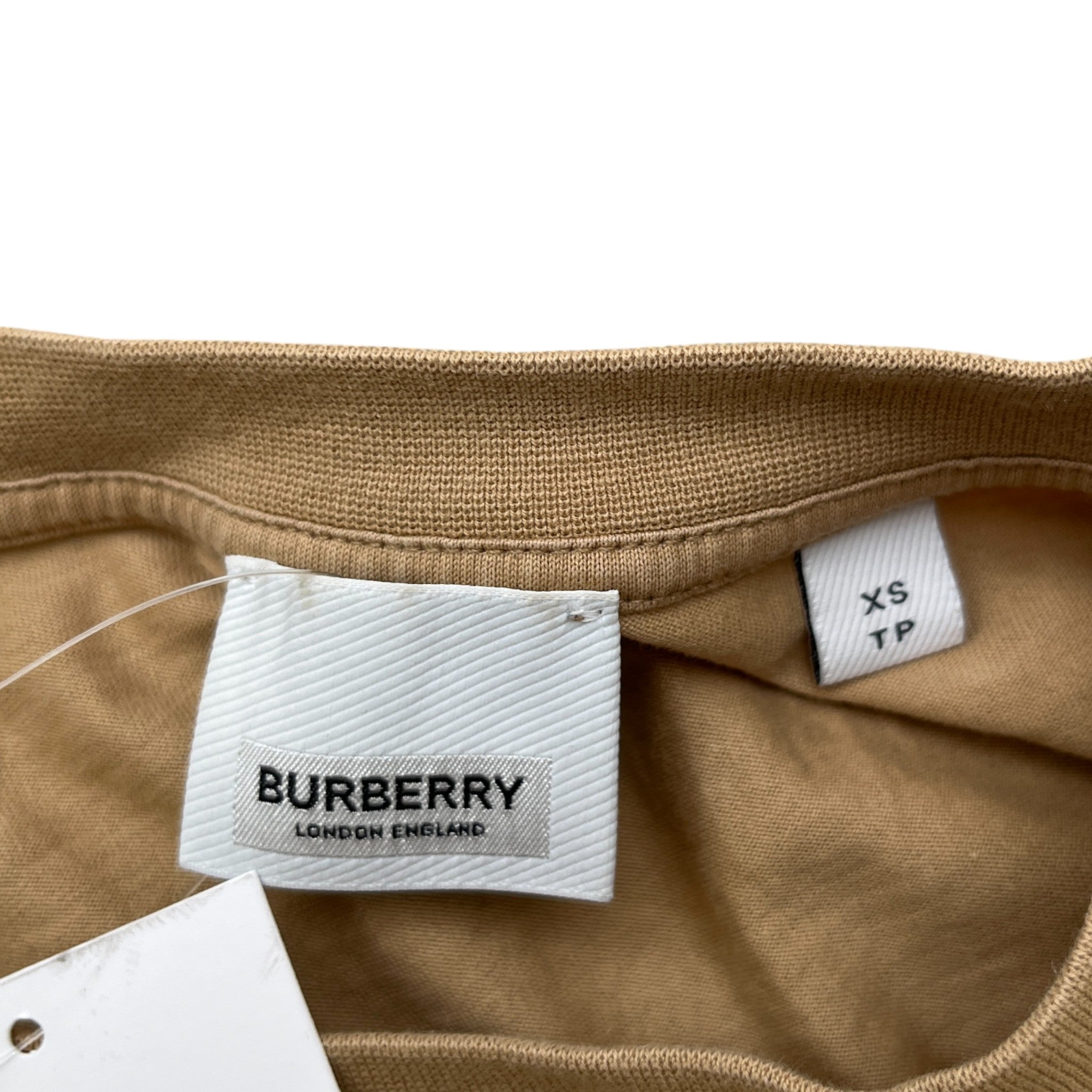 Men's Abel Coordinates Logo T-Shirt Beige Size XS