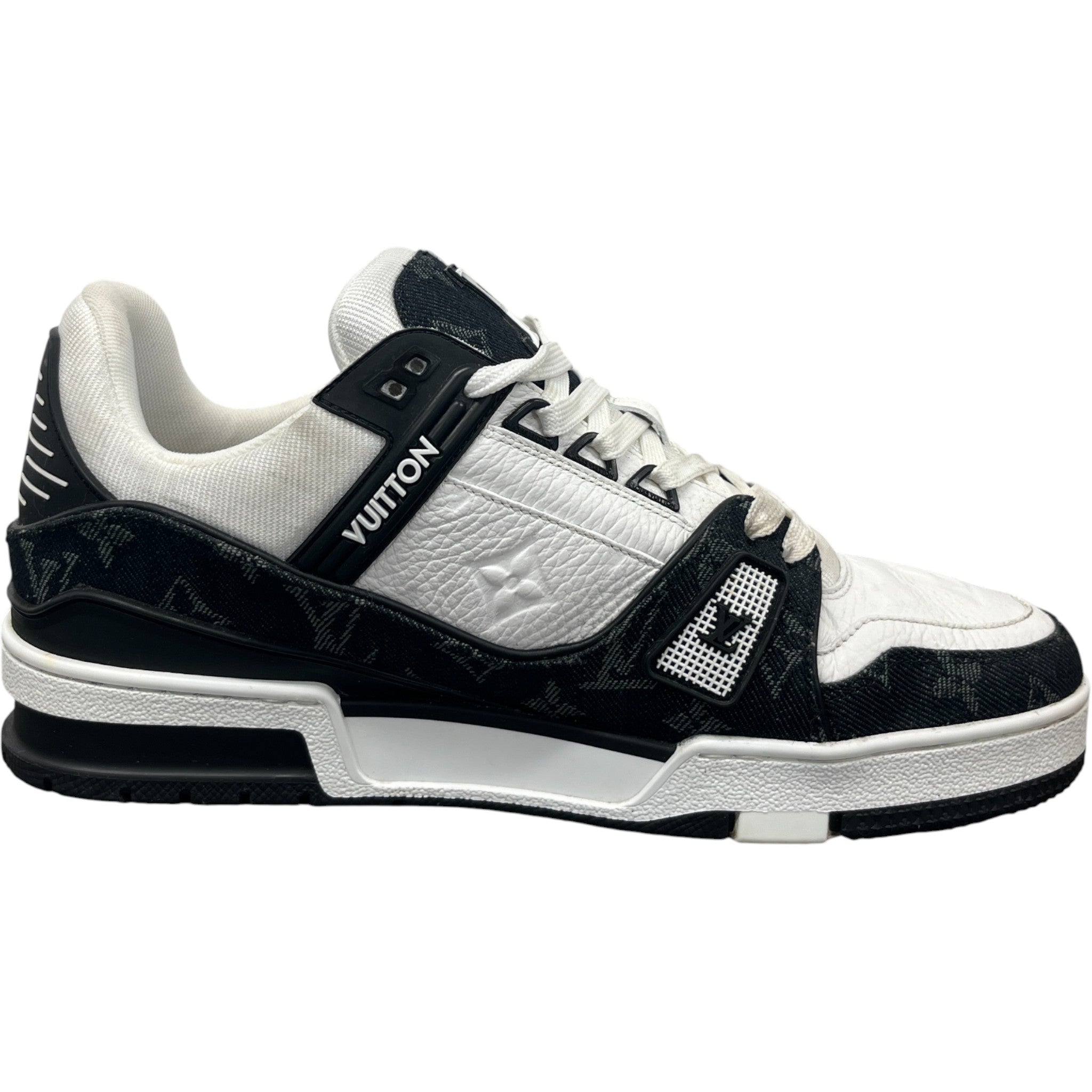 Men's Lv Denim Low Trainers Black Size EU 40.5 / UK 6.5