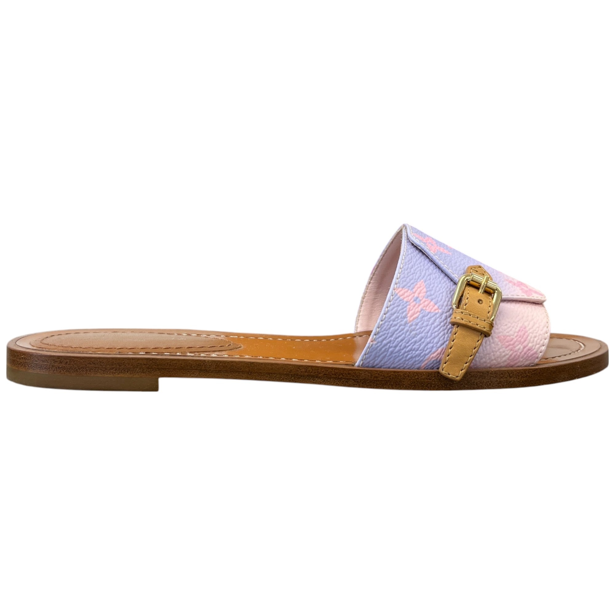 Women's Monogram In The City Flat Mules Brown Size EU 36 / UK 3