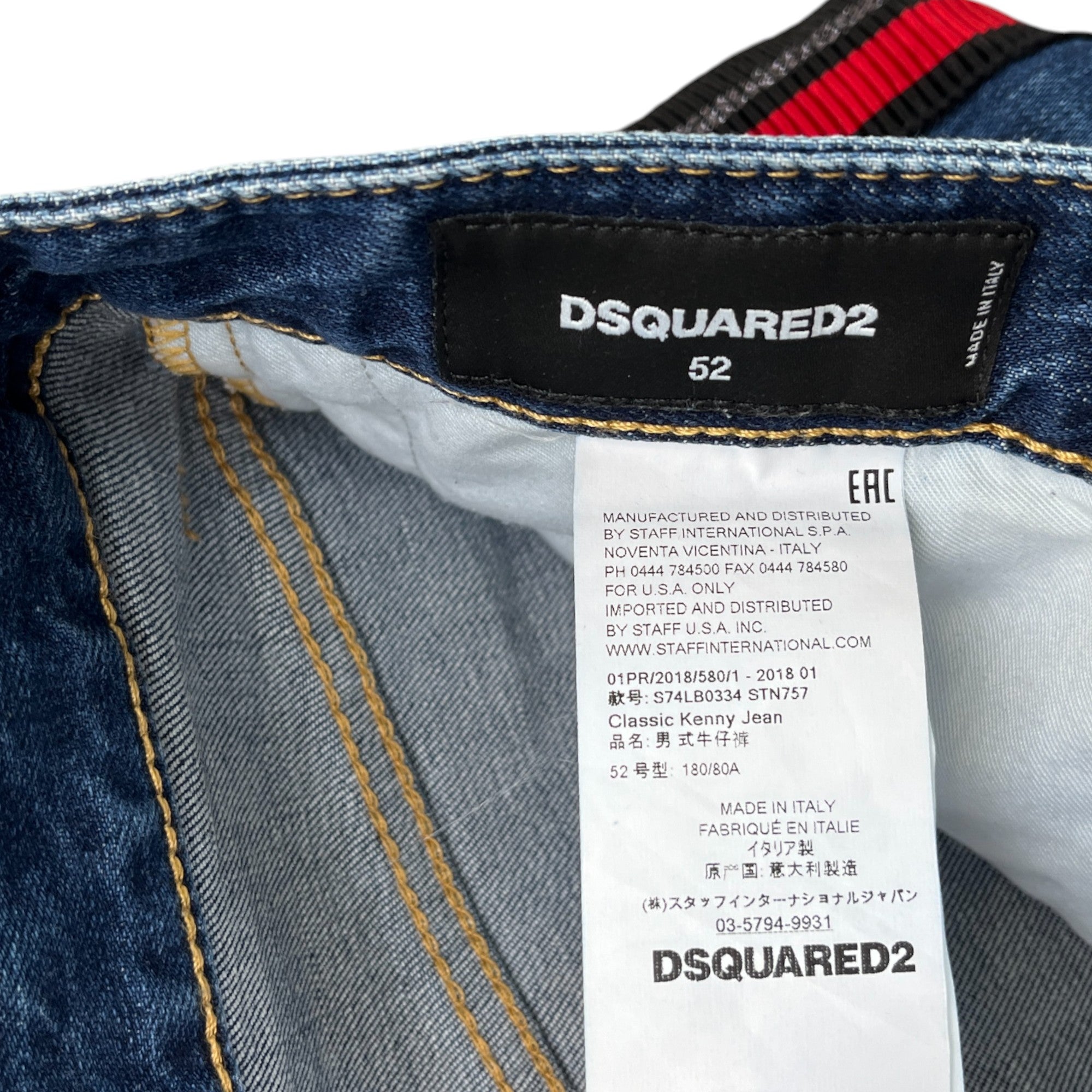 Men's Classic Kenny Jeans Blue Size IT 52 / UK 36