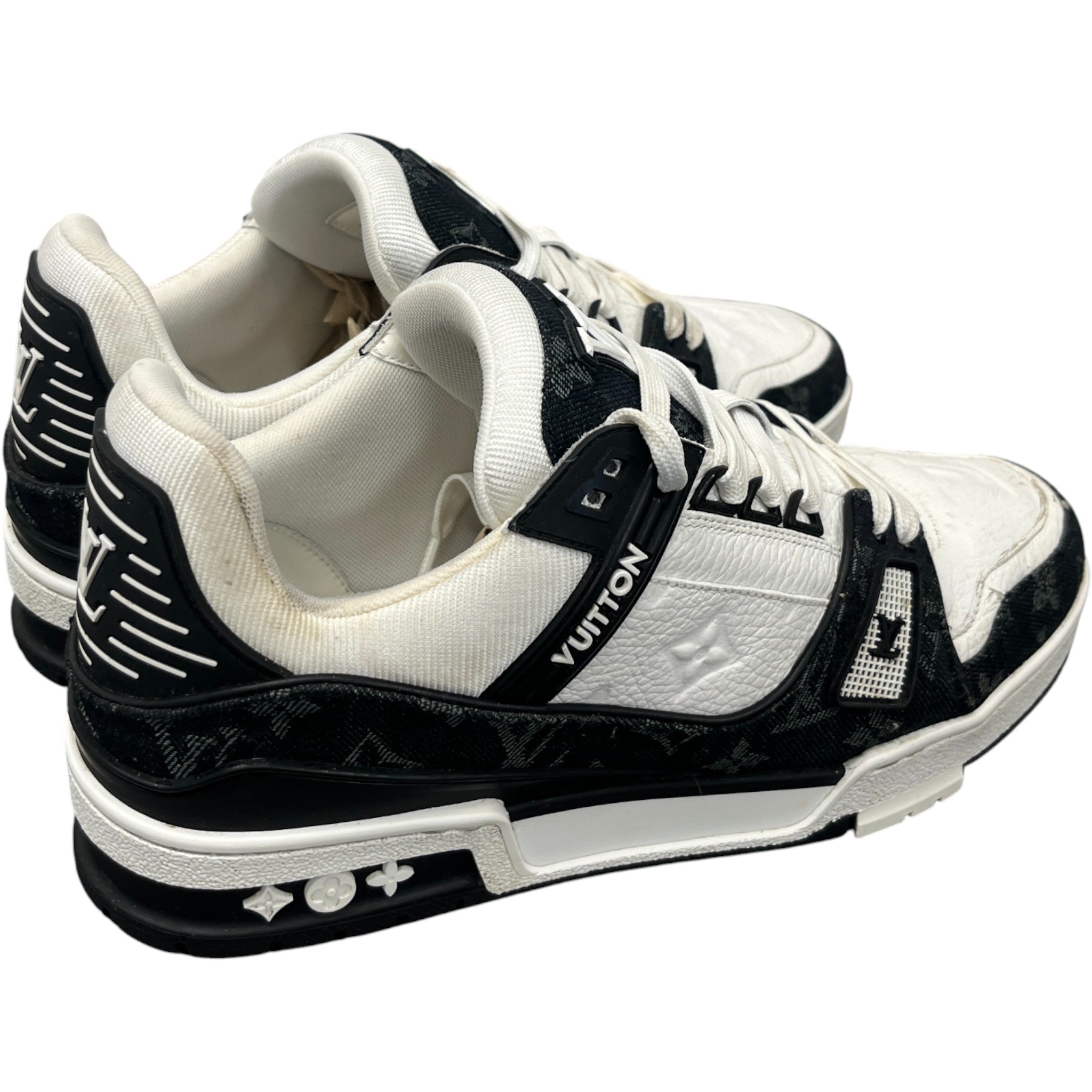 Men's Lv Denim Low Trainers Black Size EU 40.5 / UK 6.5