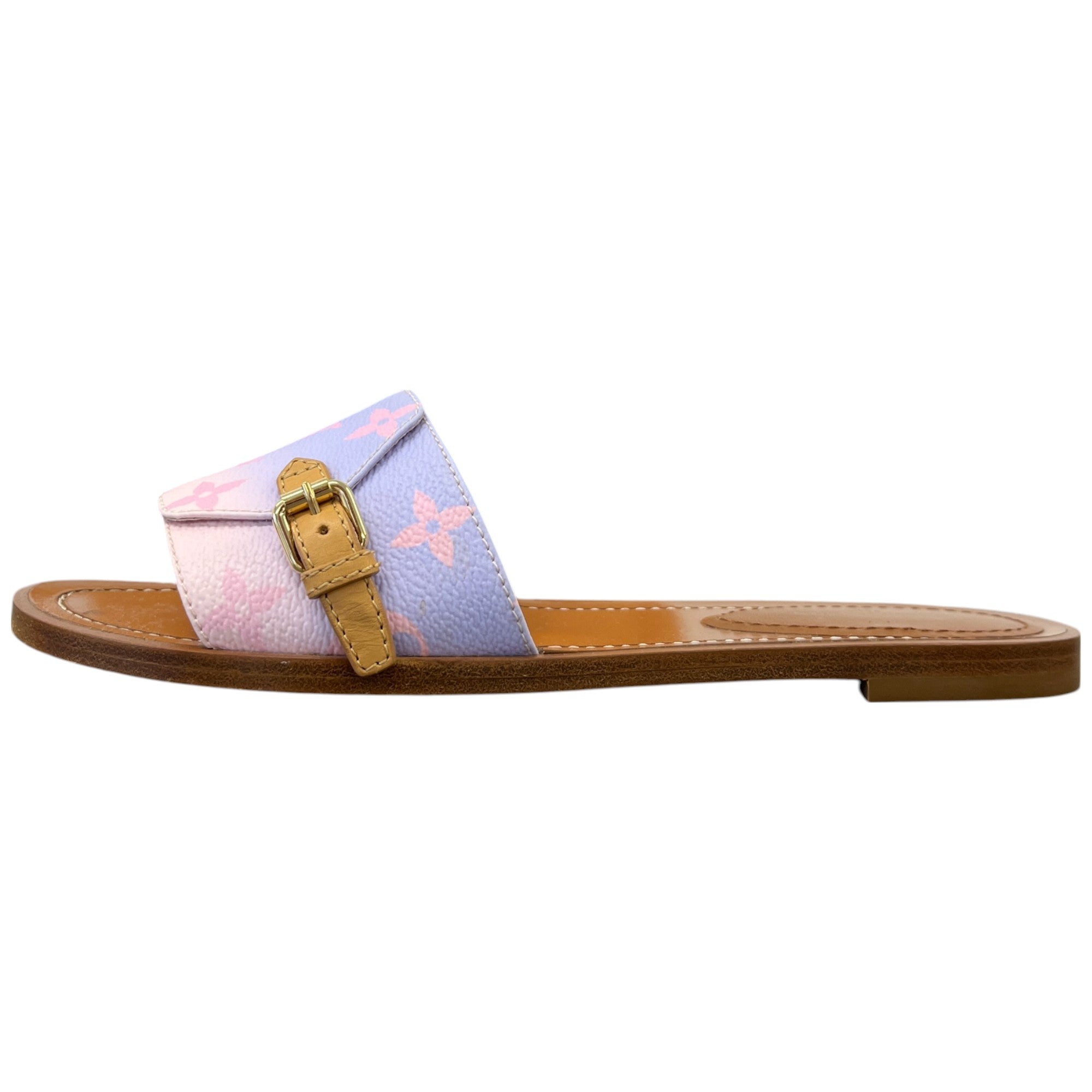 Women's Monogram In The City Flat Mules Brown Size EU 36 / UK 3