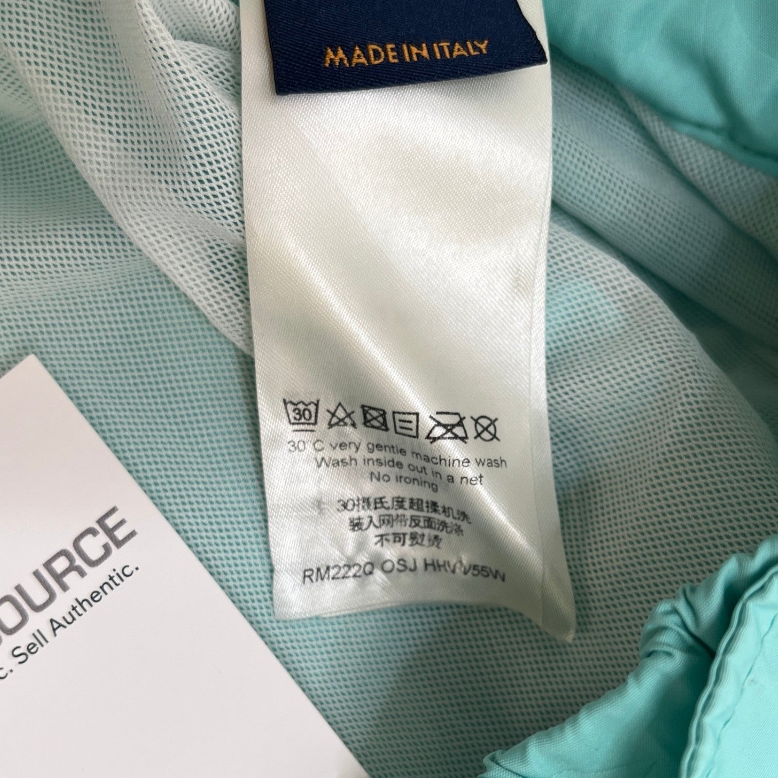 Men's Monogram 3D Pocket Swim Shorts Blue Size M