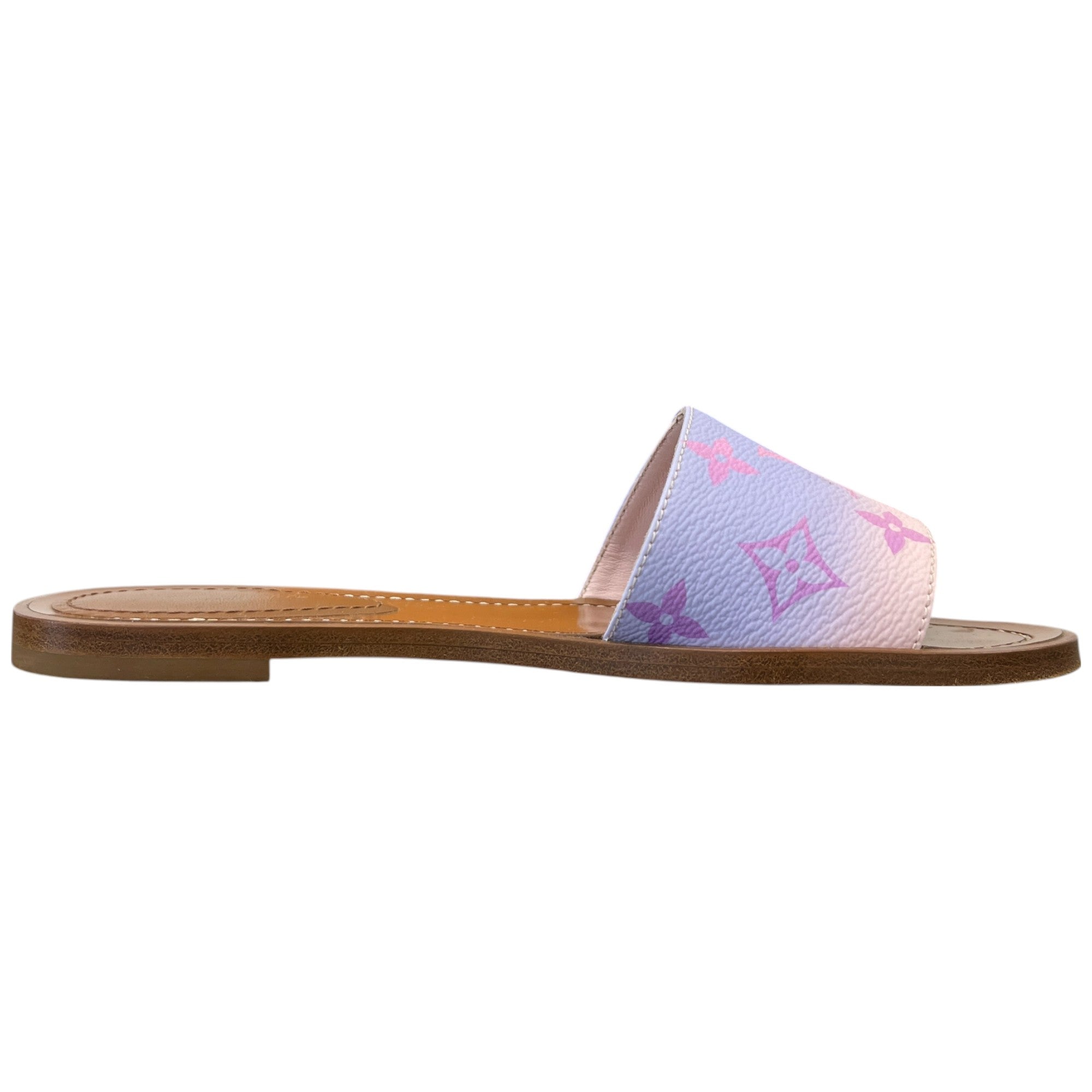 Women's Monogram In The City Flat Mules Brown Size EU 36 / UK 3