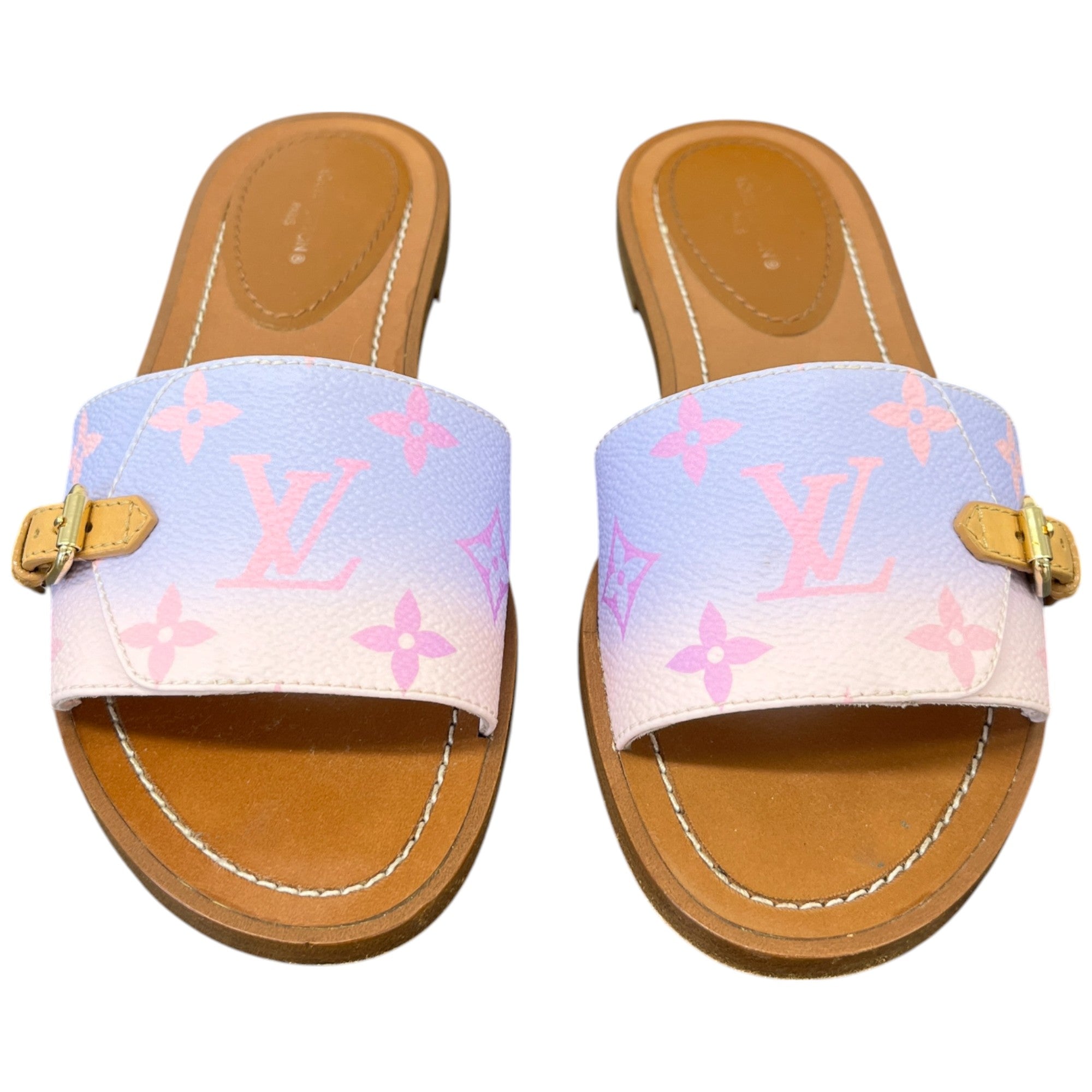 Women's Monogram In The City Flat Mules Brown Size EU 36 / UK 3