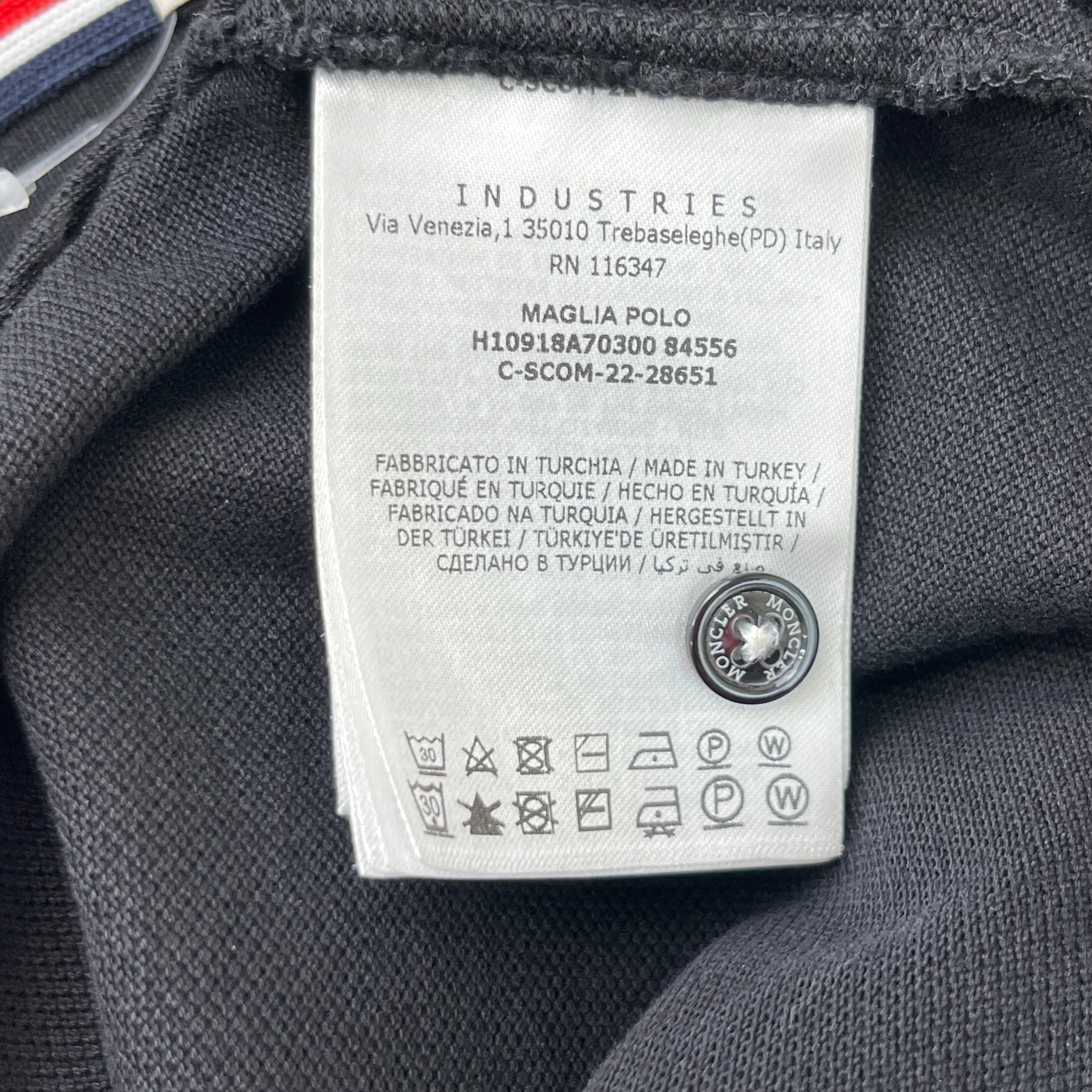 Men's Maglia Polo Shirt Black Size S