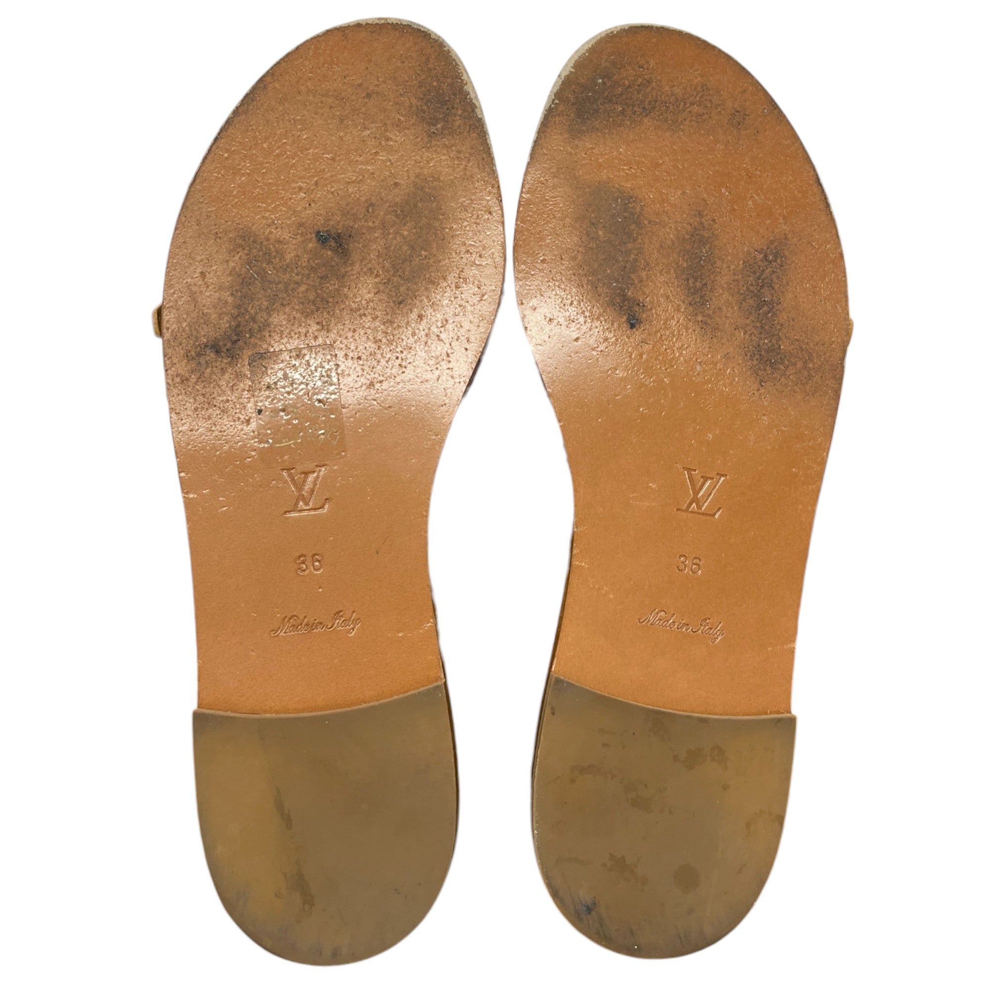 Women's Monogram In The City Flat Mules Brown Size EU 36 / UK 3