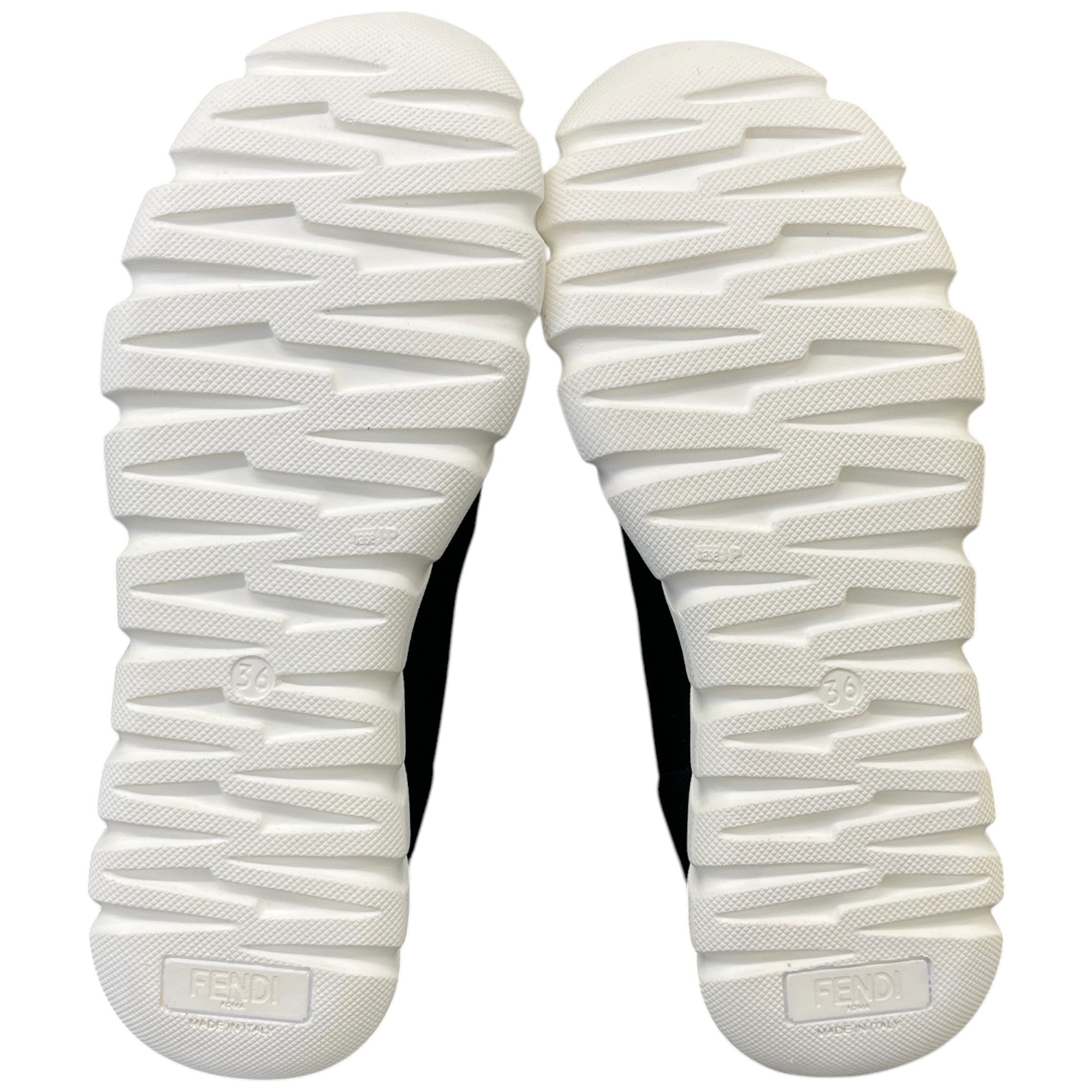 Women's Ff Monogram Sock High Trainers Black Size EU 36 / UK 3