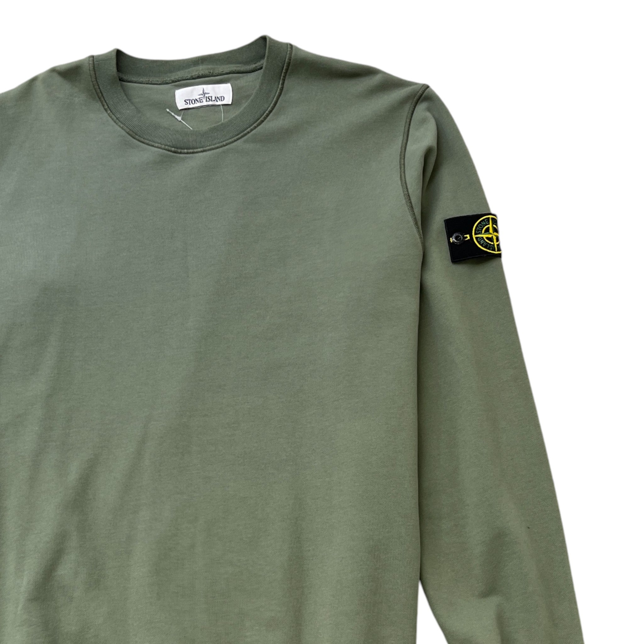 Men's Applique Logo Jumper Khaki Size XXL