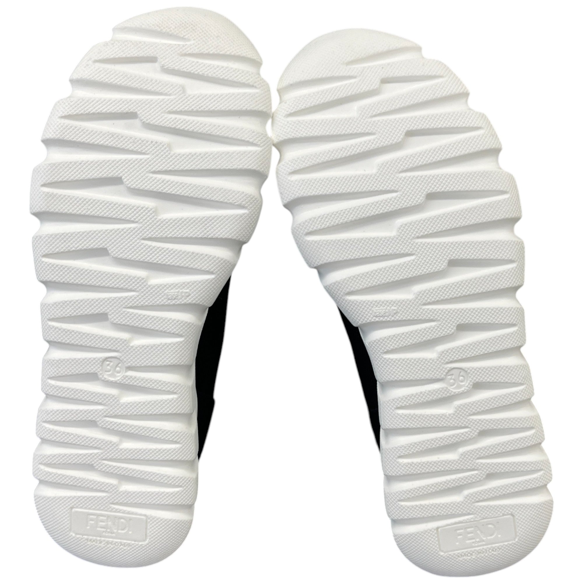 Women's Ff Monogram Sock High Trainers Black Size EU 36 / UK 3