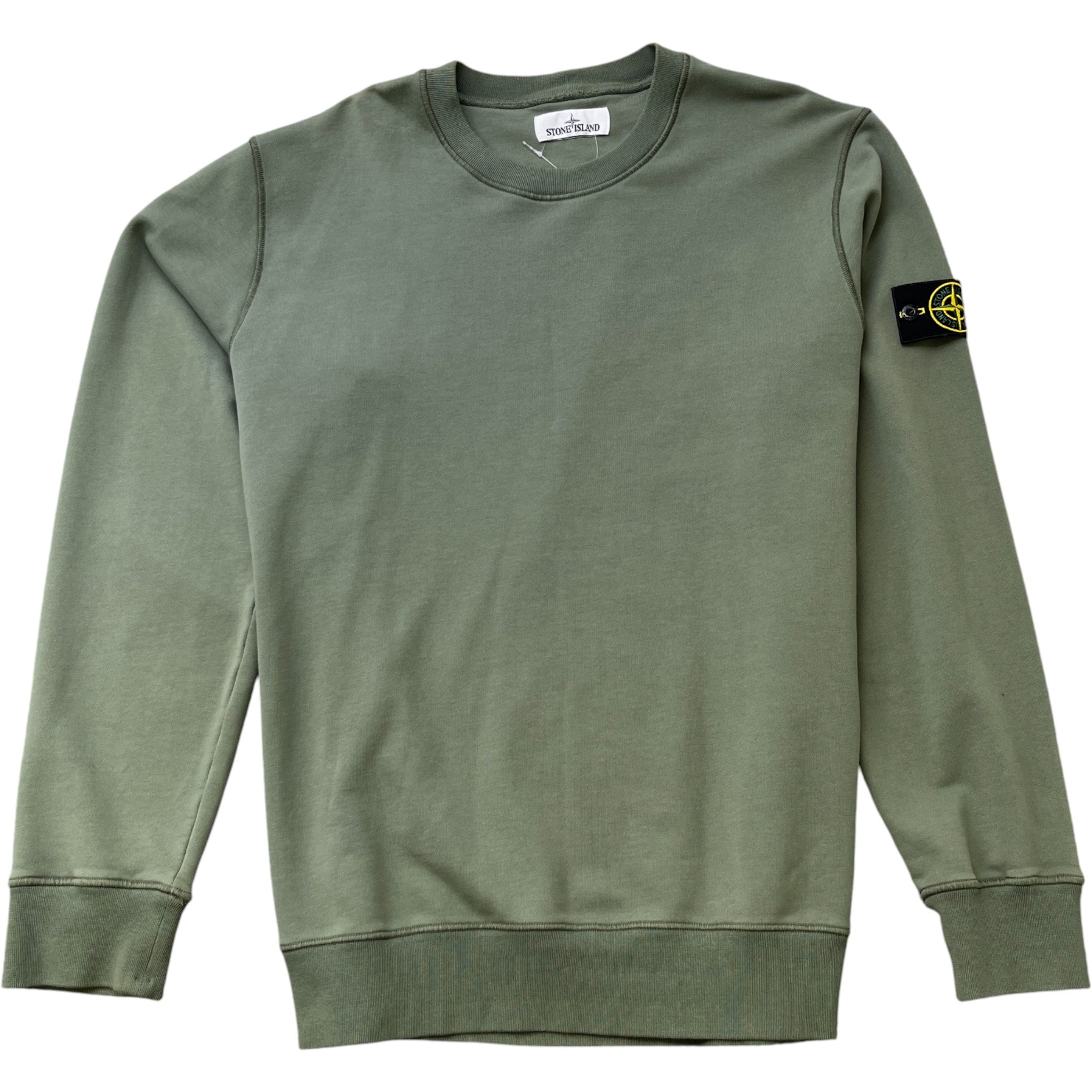 Men's Applique Logo Jumper Khaki Size XXL