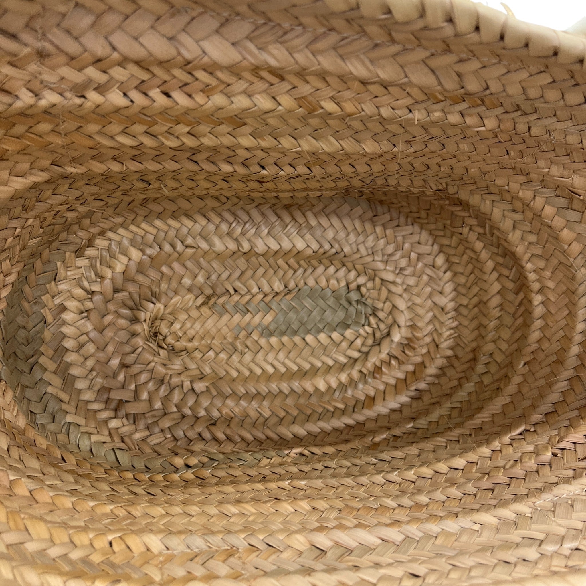 Women's Medium Raffia Marcie Basket Bag Cream