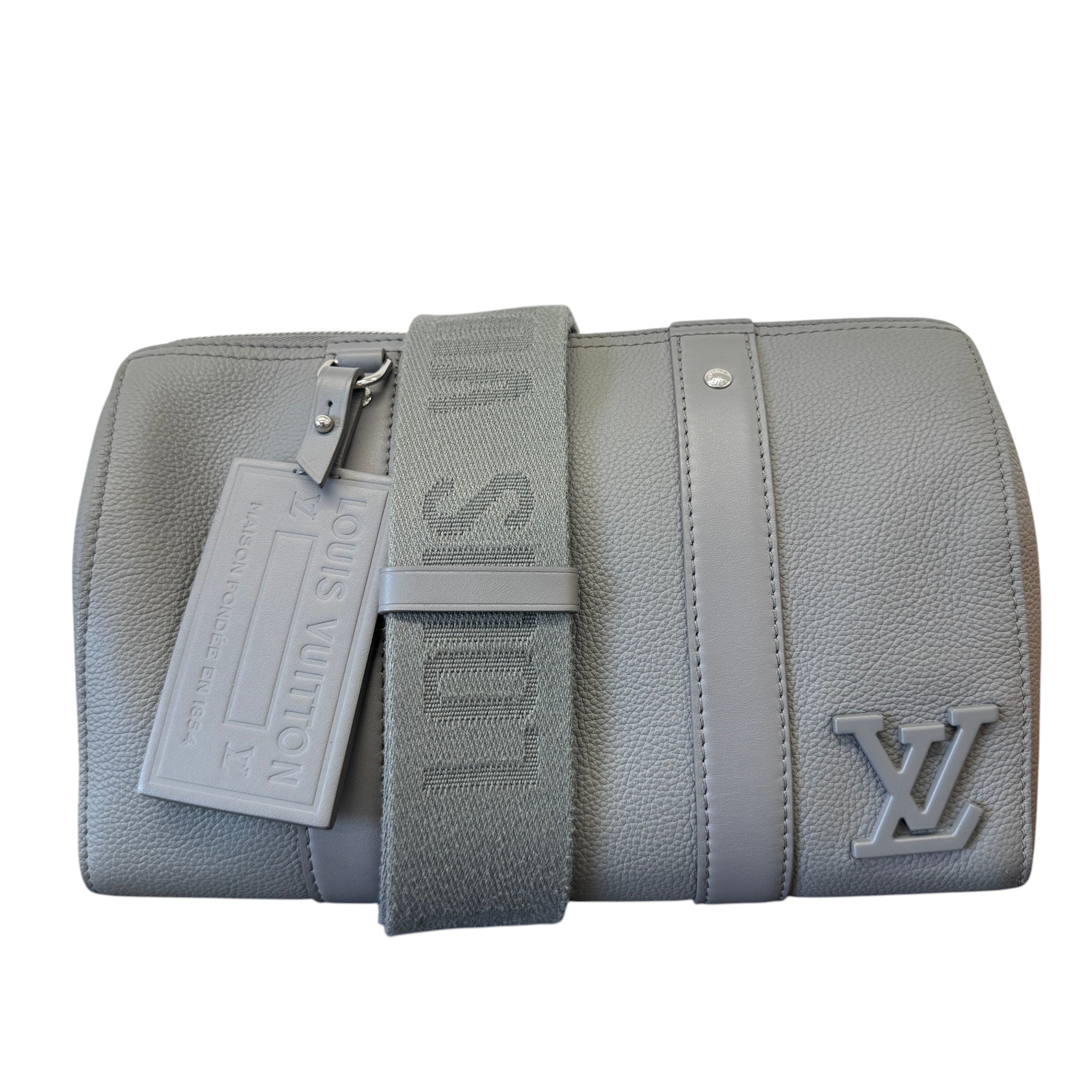 Men's Aerogram City Keepall Crossbody Bag Grey