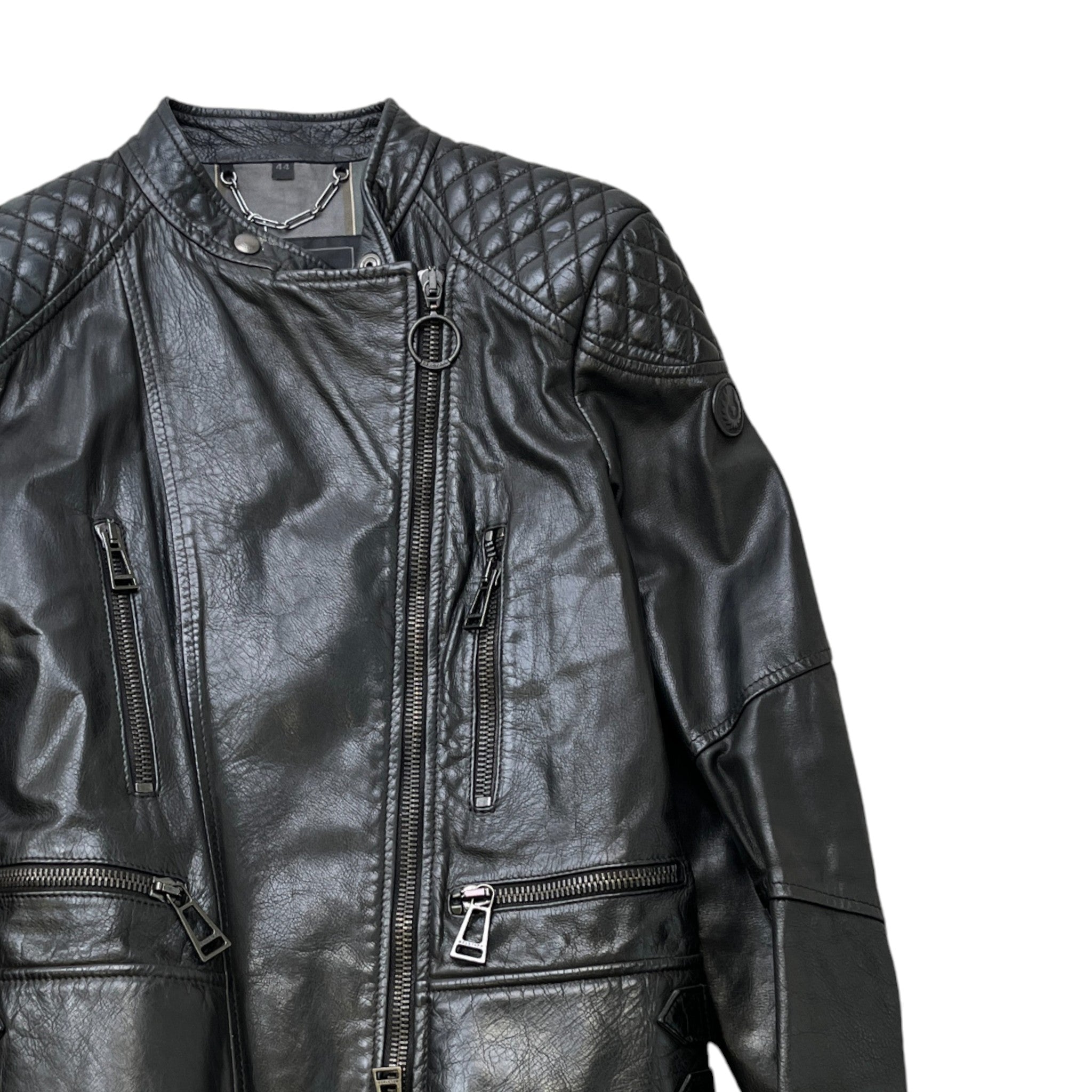 Women's Moto Biker Jacket Black Size 44 / UK 12