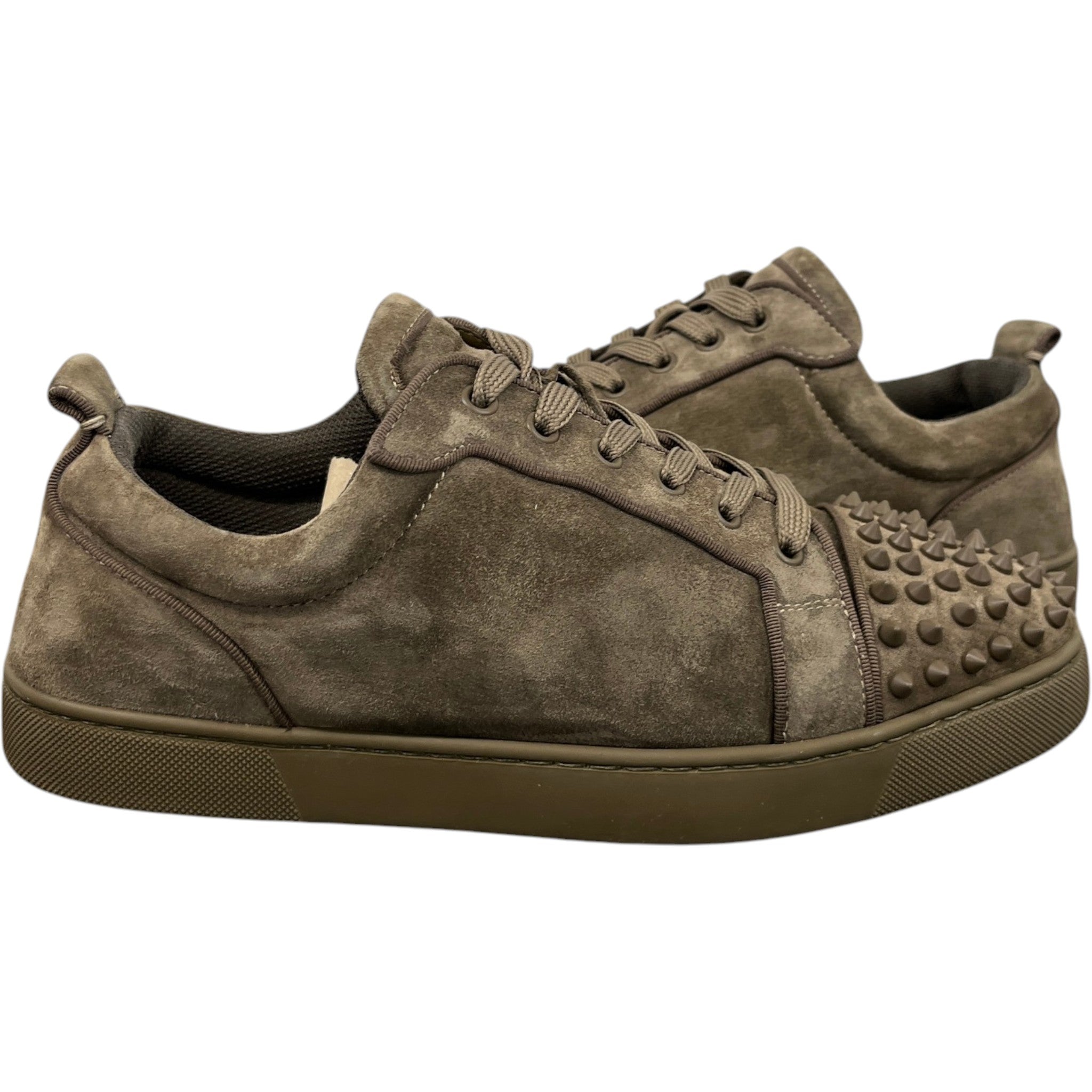 Men's Louis Spikes Flat Low Trainers Khaki Size EU 42 / UK 8