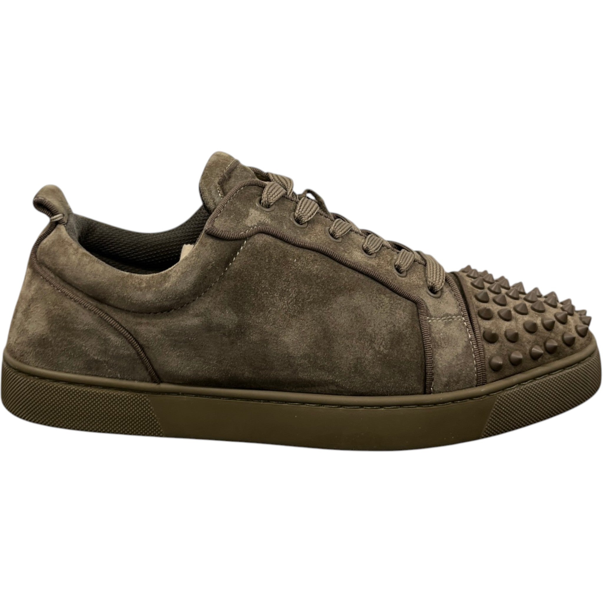 Men's Louis Spikes Flat Low Trainers Khaki Size EU 42 / UK 8