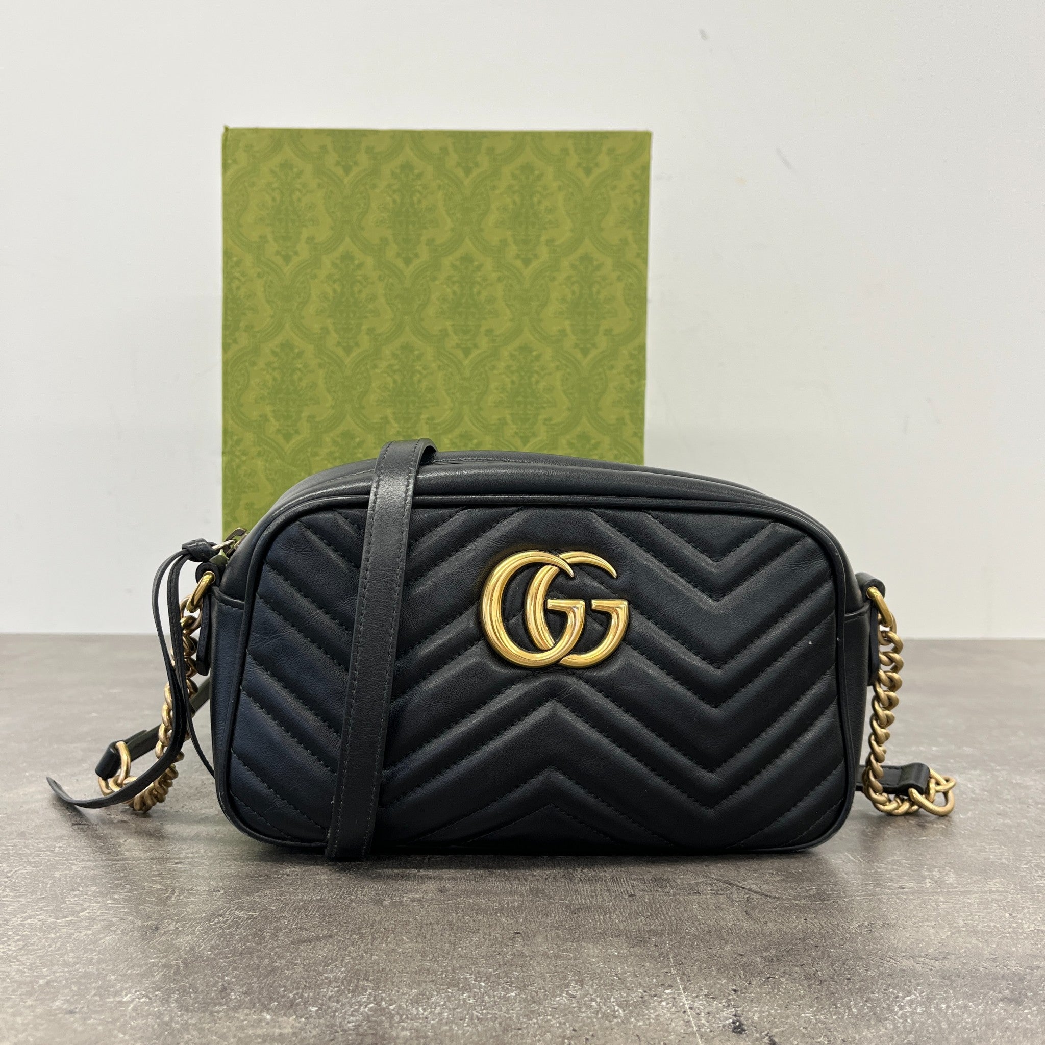 Women's Gg Marmont Small Camera Bag Black