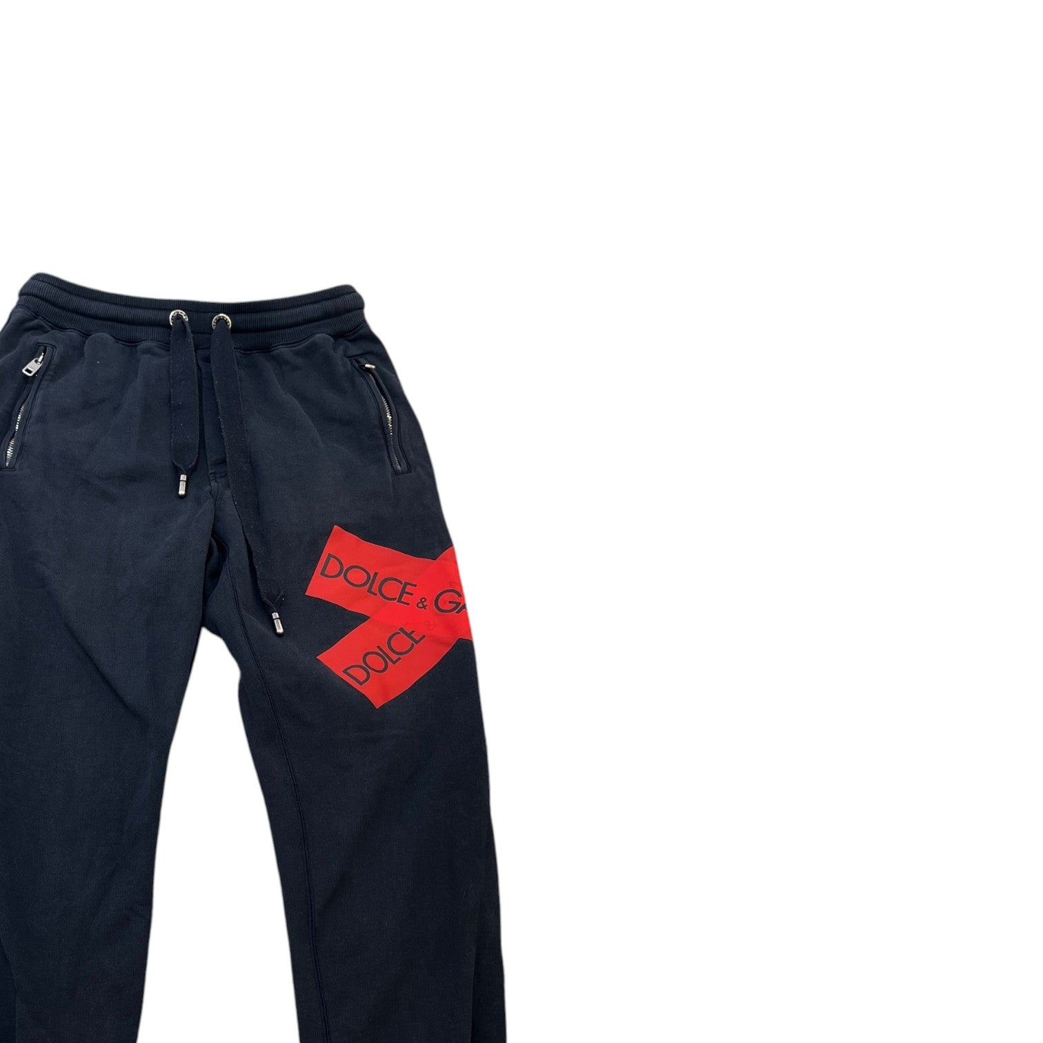 Men's Tape Logo Joggers Navy Size IT 44 / UK 28