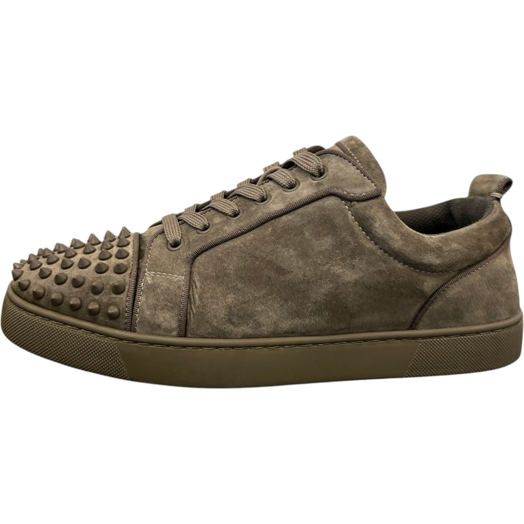 Men's Louis Spikes Flat Low Trainers Khaki Size EU 42 / UK 8