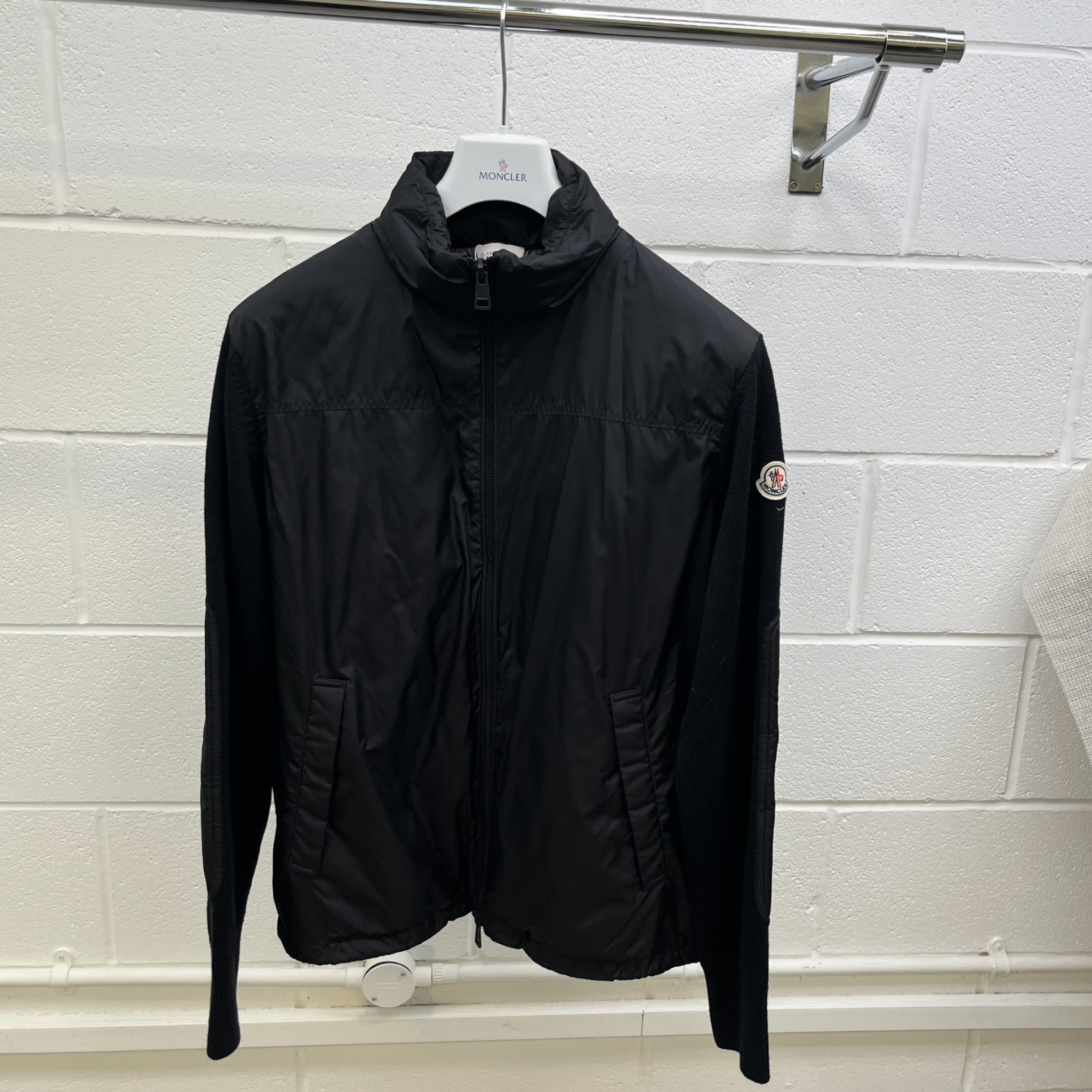 Men's Cardigan Tricot Jacket Black Size XL