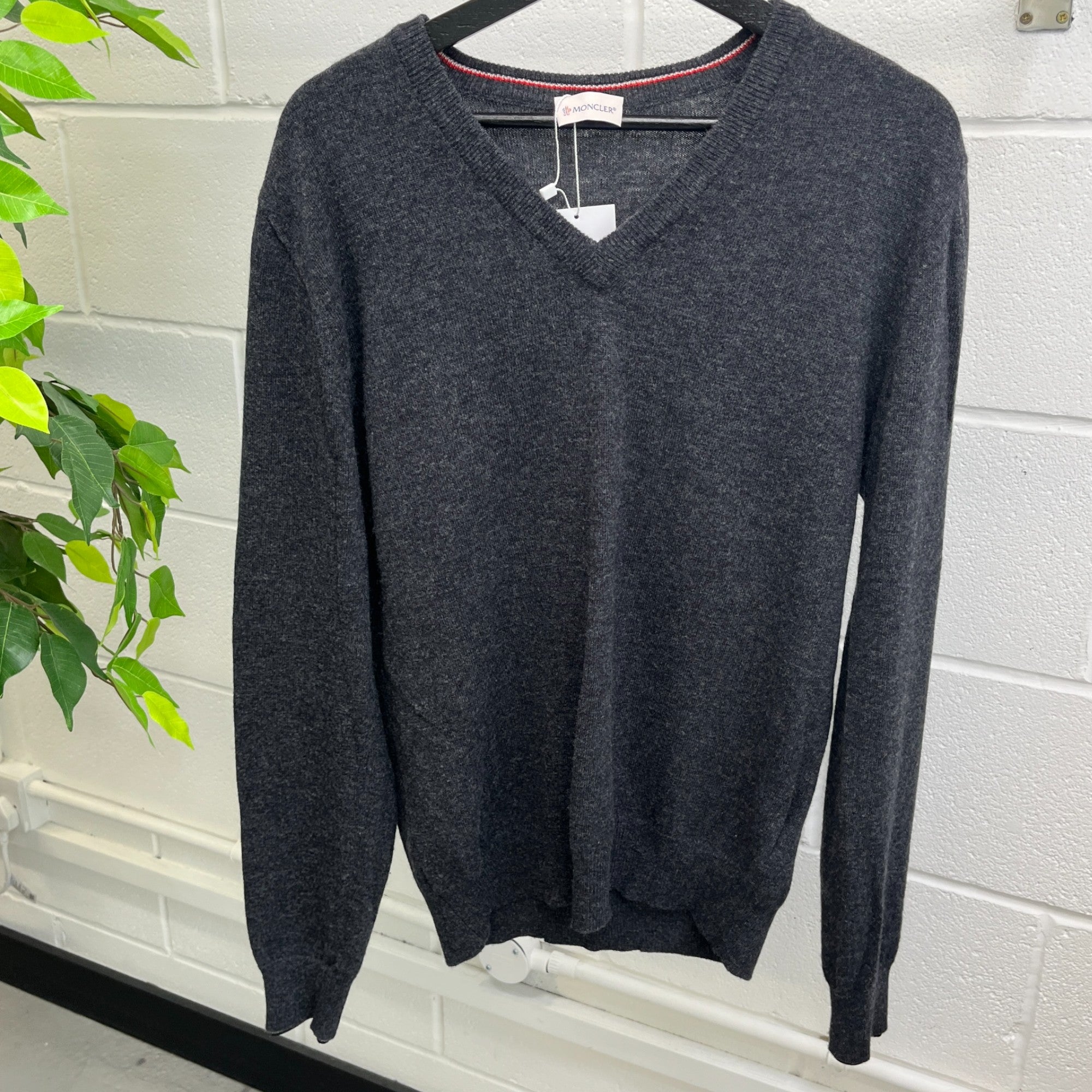 Men's Maglione Tricot Jumper Grey Size L