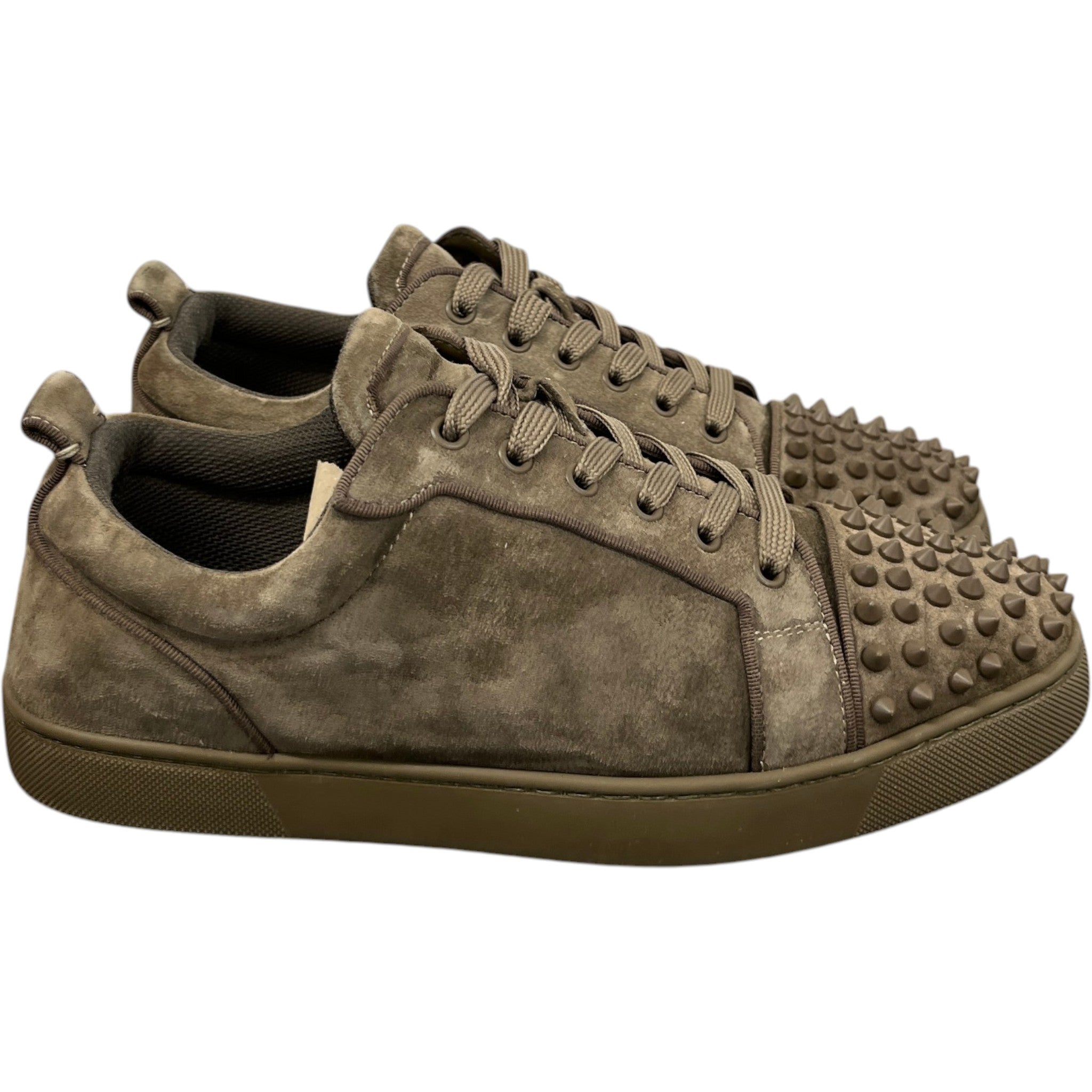 Men's Louis Spikes Flat Low Trainers Khaki Size EU 42 / UK 8