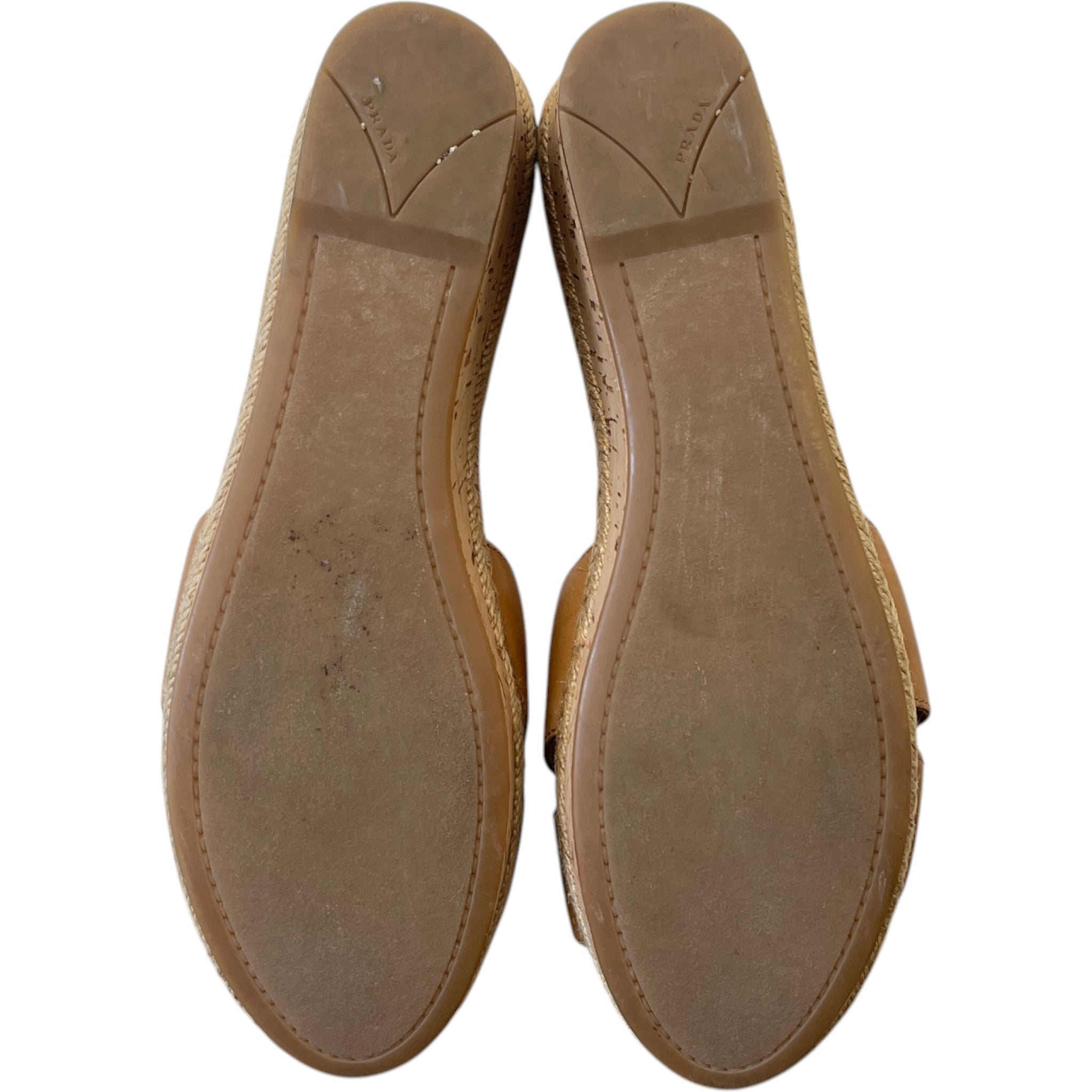 Women's Wedge Slides Sandals Beige Size EU 39.5 / UK 6.5