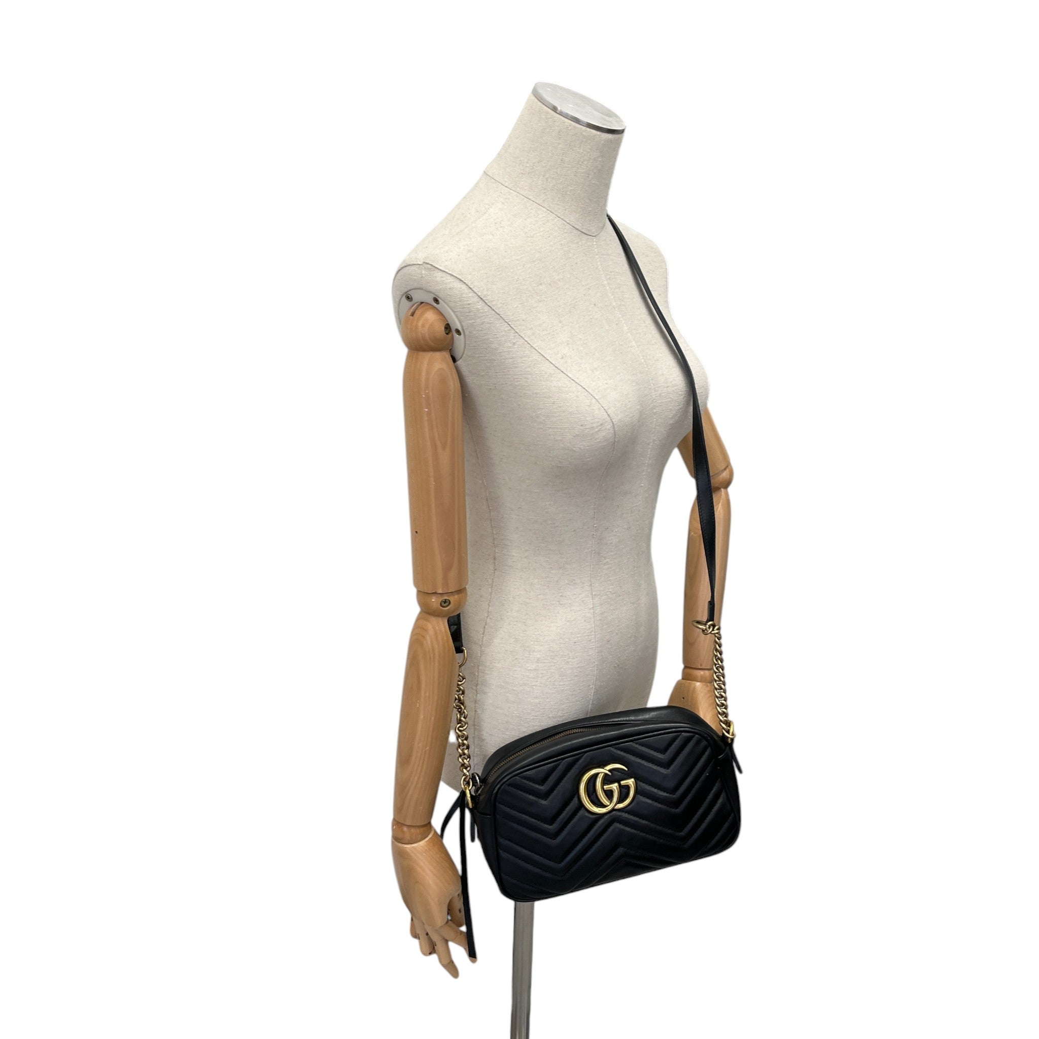 Women's Gg Marmont Small Camera Bag Black