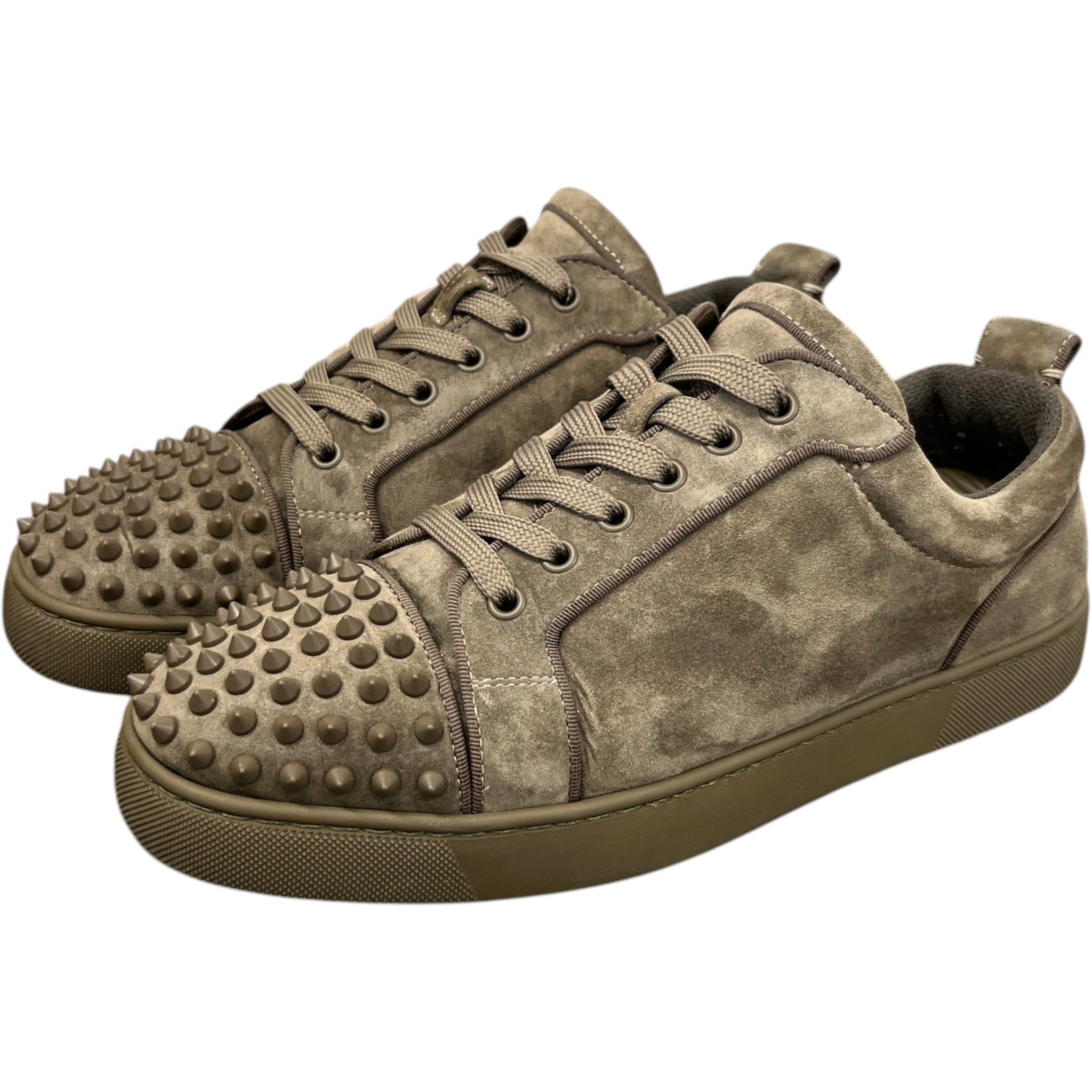 Men's Louis Spikes Flat Low Trainers Khaki Size EU 42 / UK 8