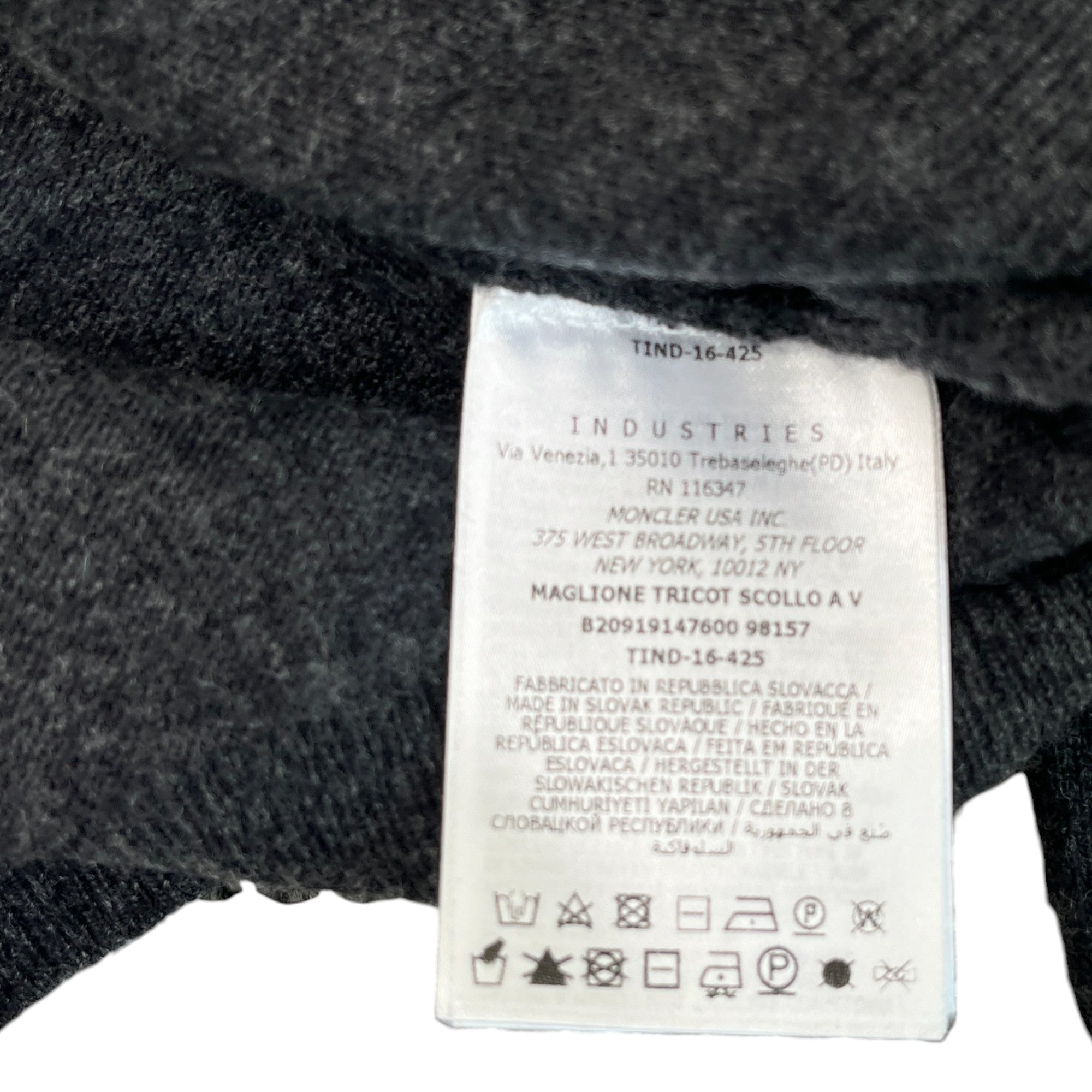 Men's Maglione Tricot Jumper Grey Size L