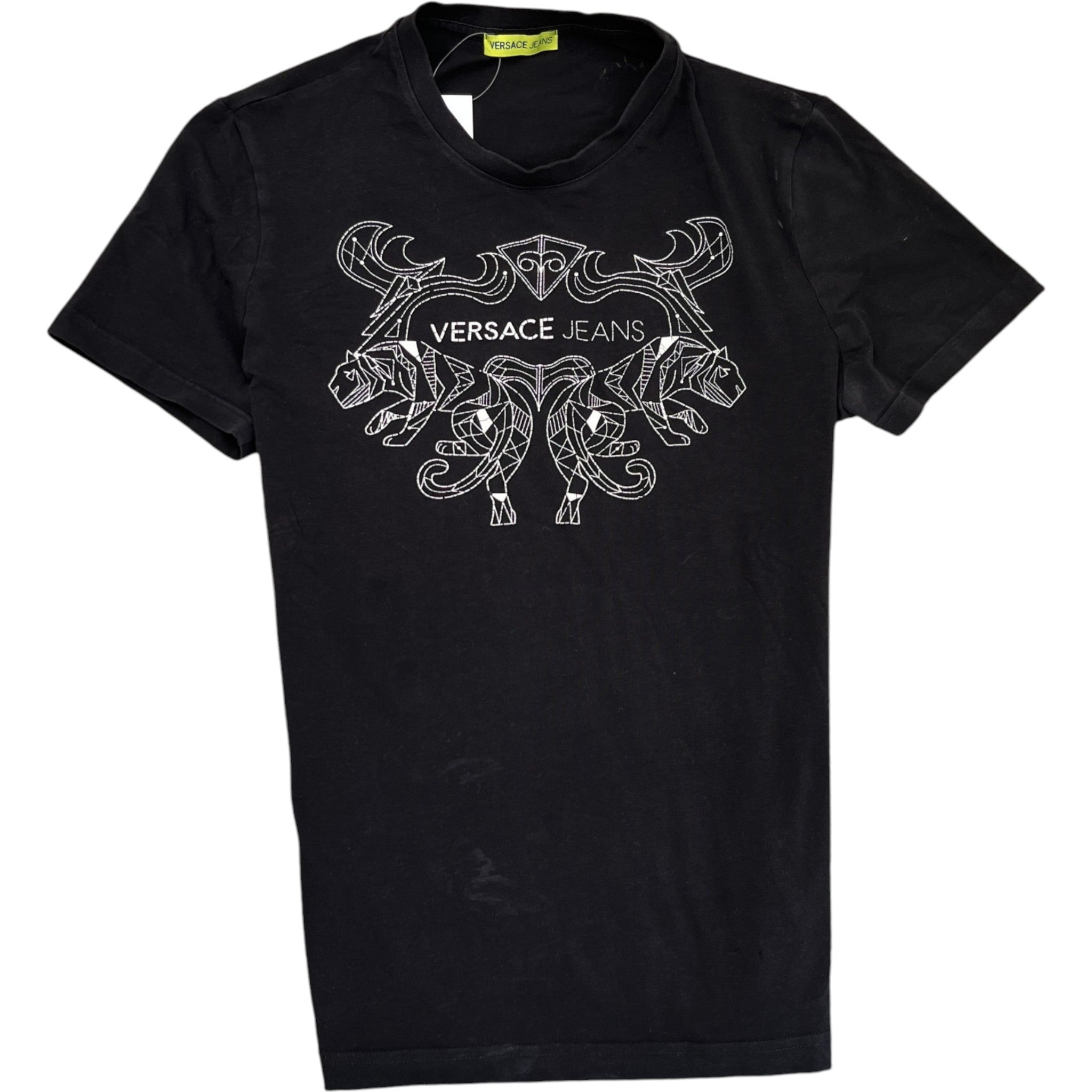 Men's Logo Print T-Shirt Black Size M