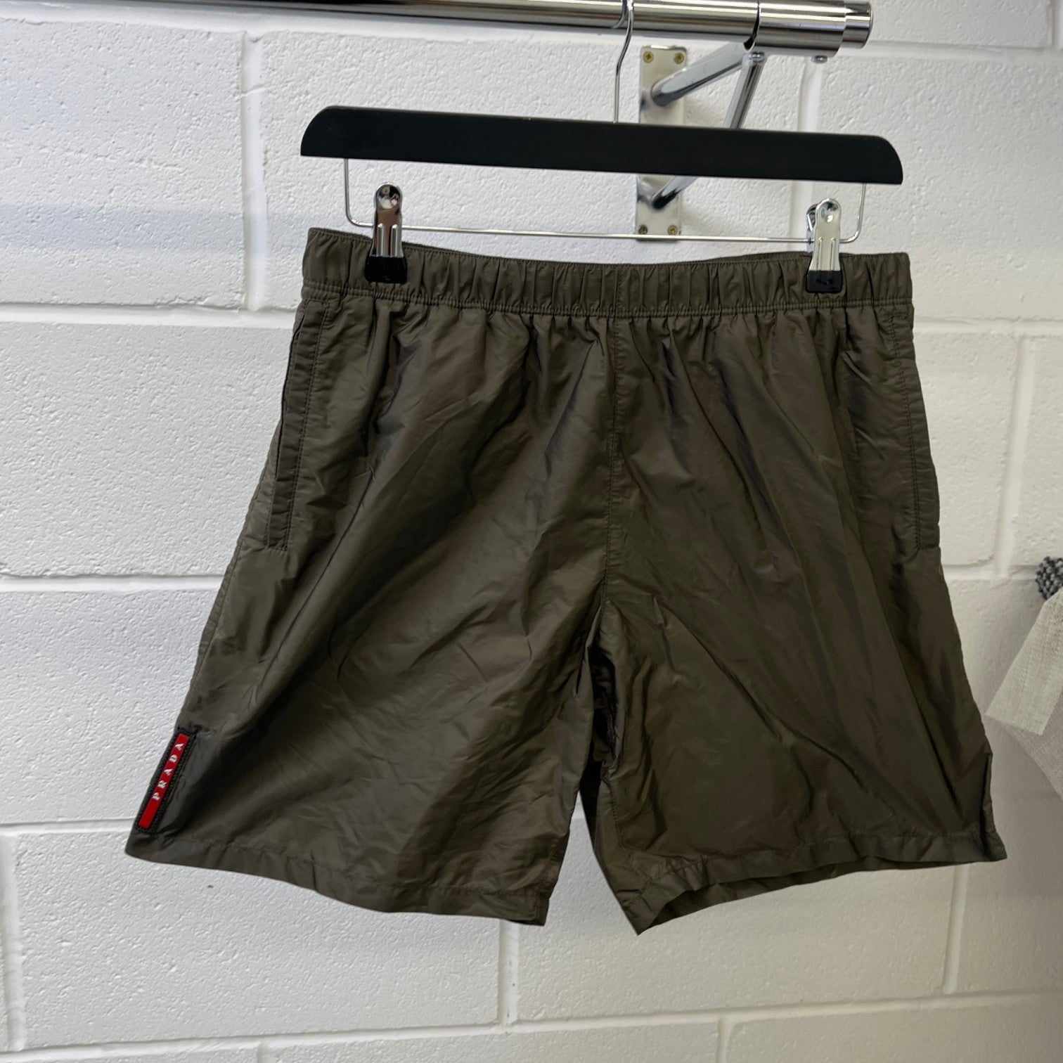 Men's Linea Rossa Nylon Swim Shorts Khaki Size W32 / IT 48