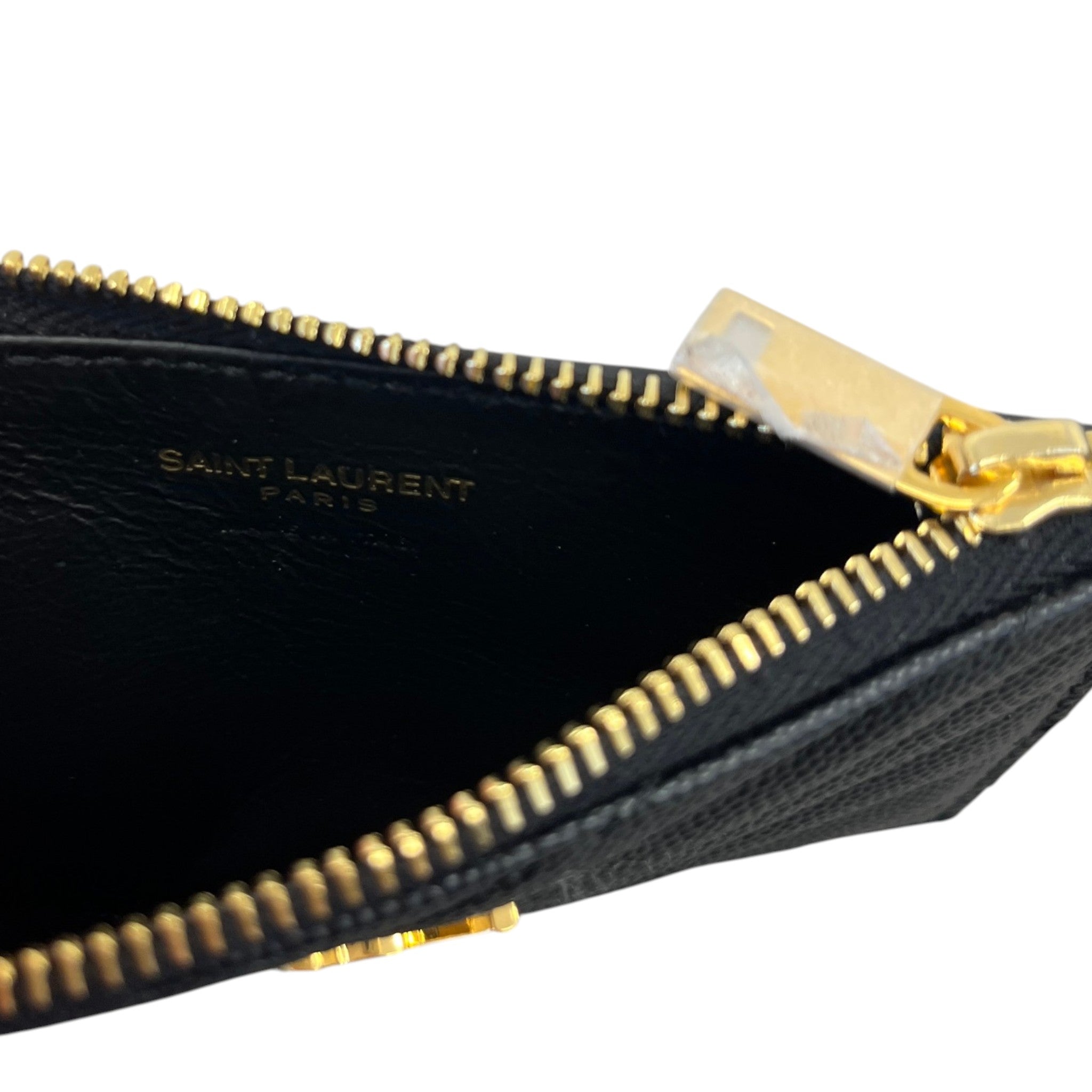Women's Cassandre Matelassé Zipped Card Holder Black