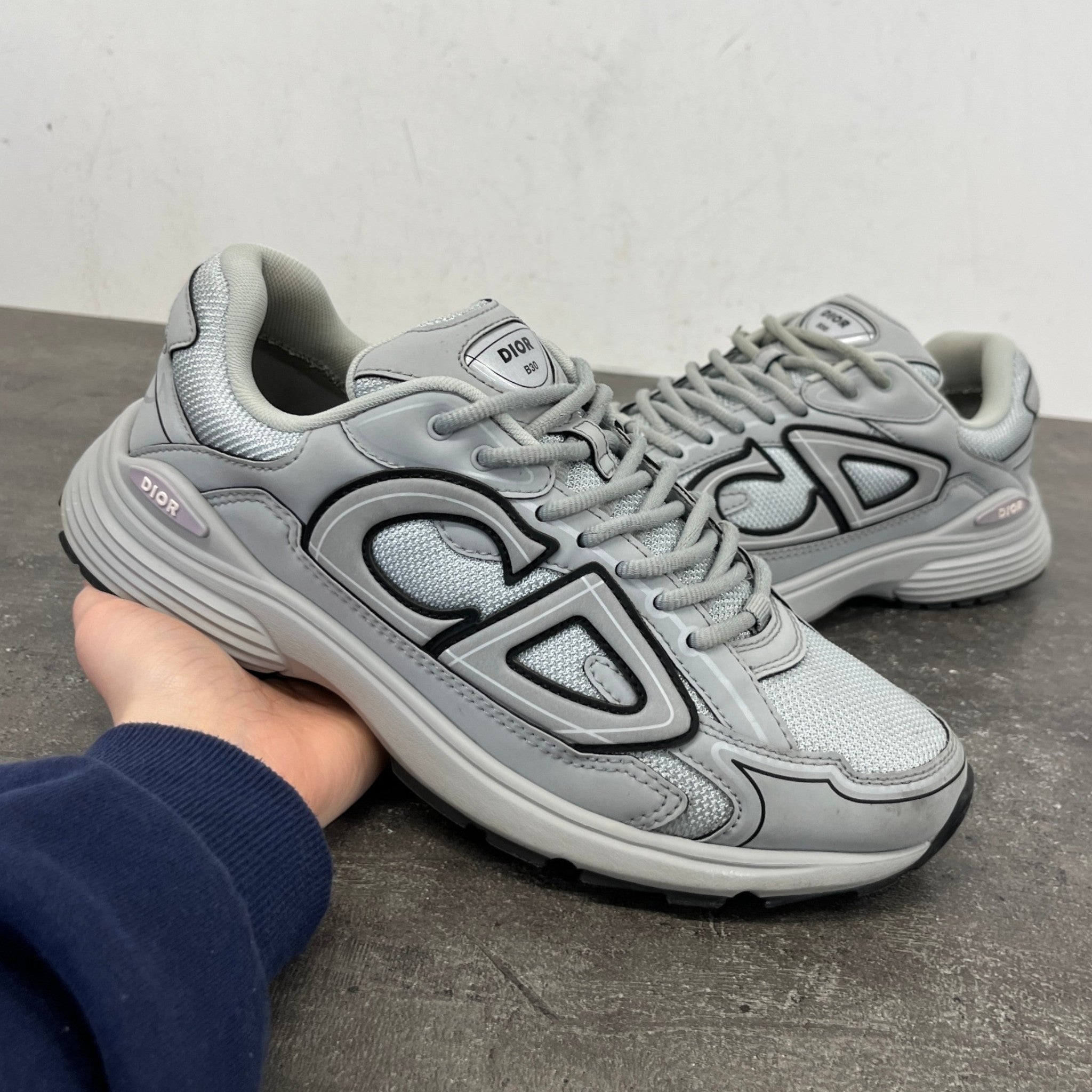 Men's B30 Low Trainers Grey Size EU 42.5 / UK 8.5