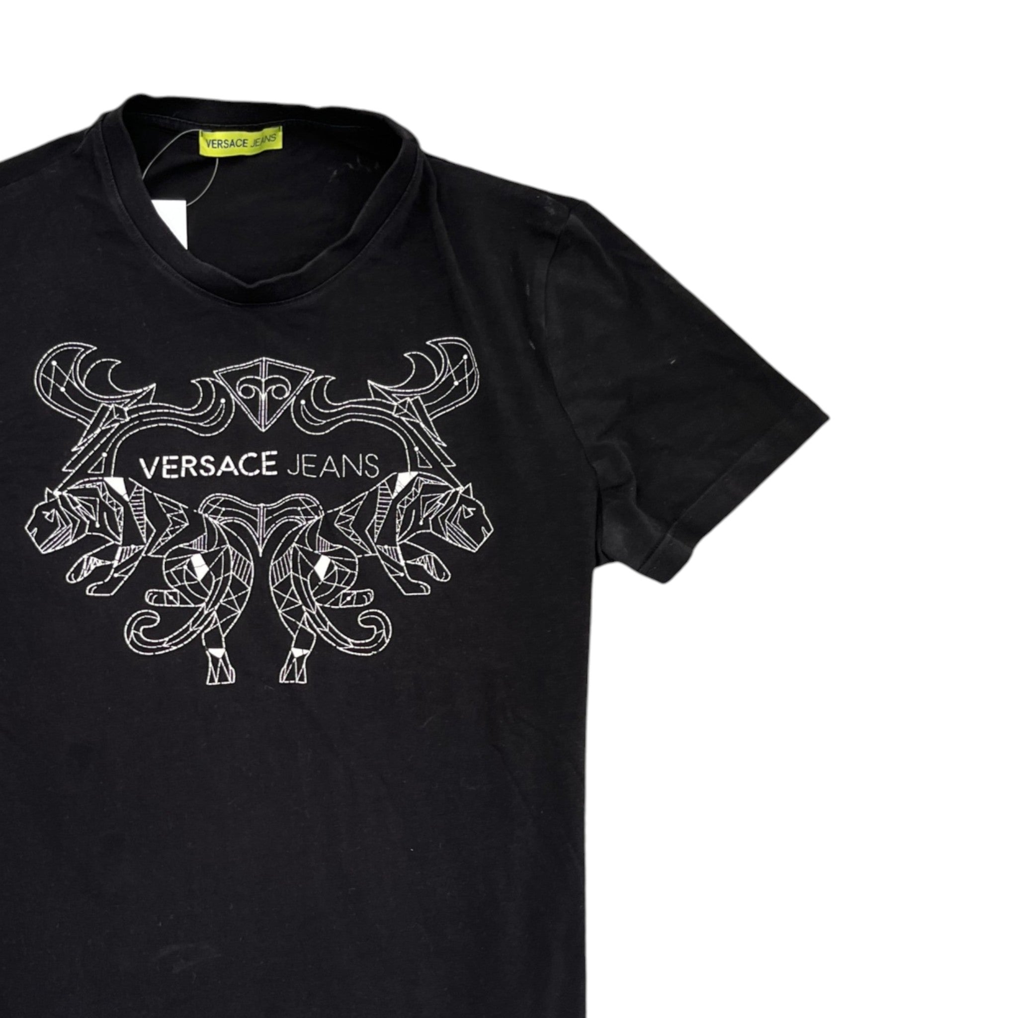Men's Logo Print T-Shirt Black Size M