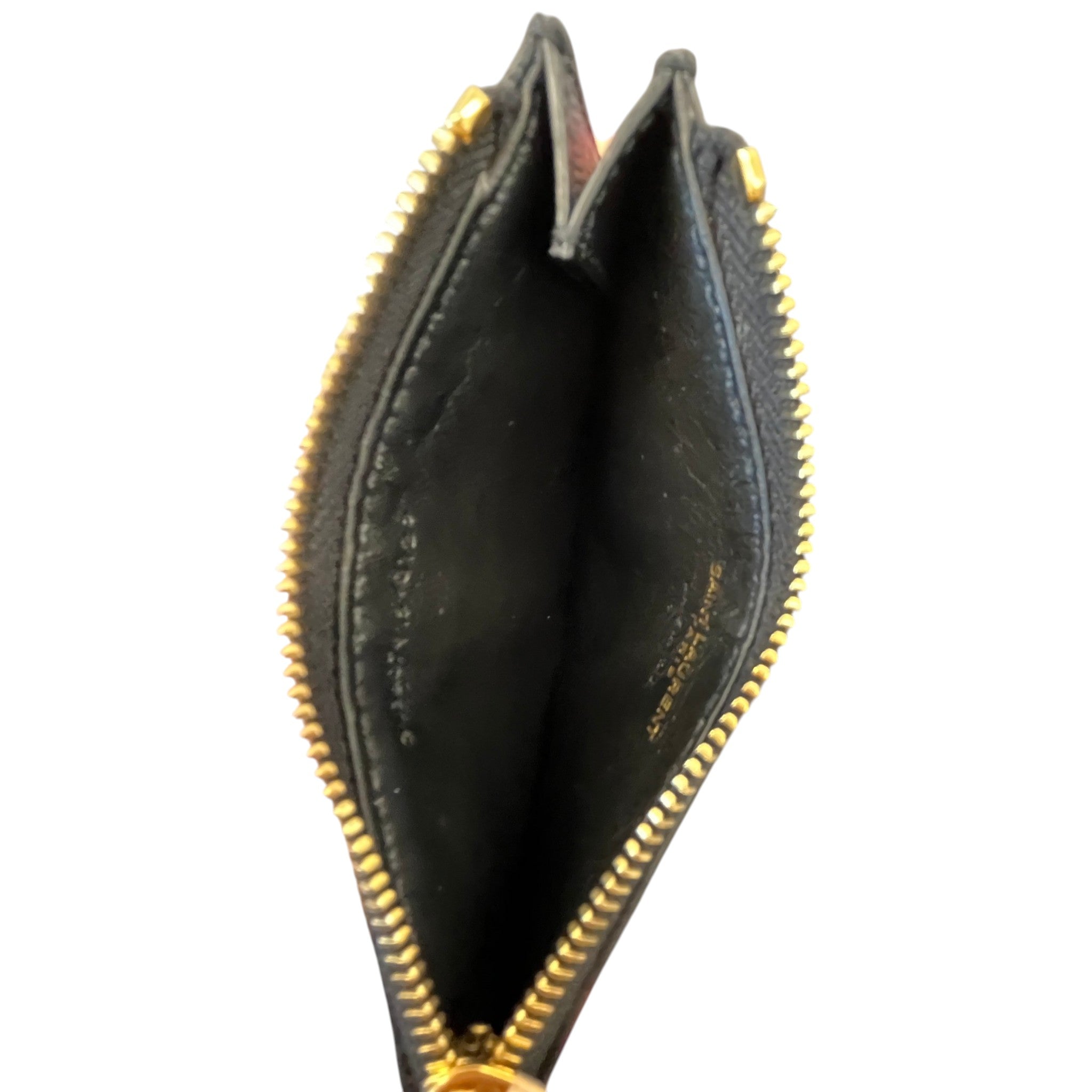 Women's Cassandre Matelassé Zipped Card Holder Black