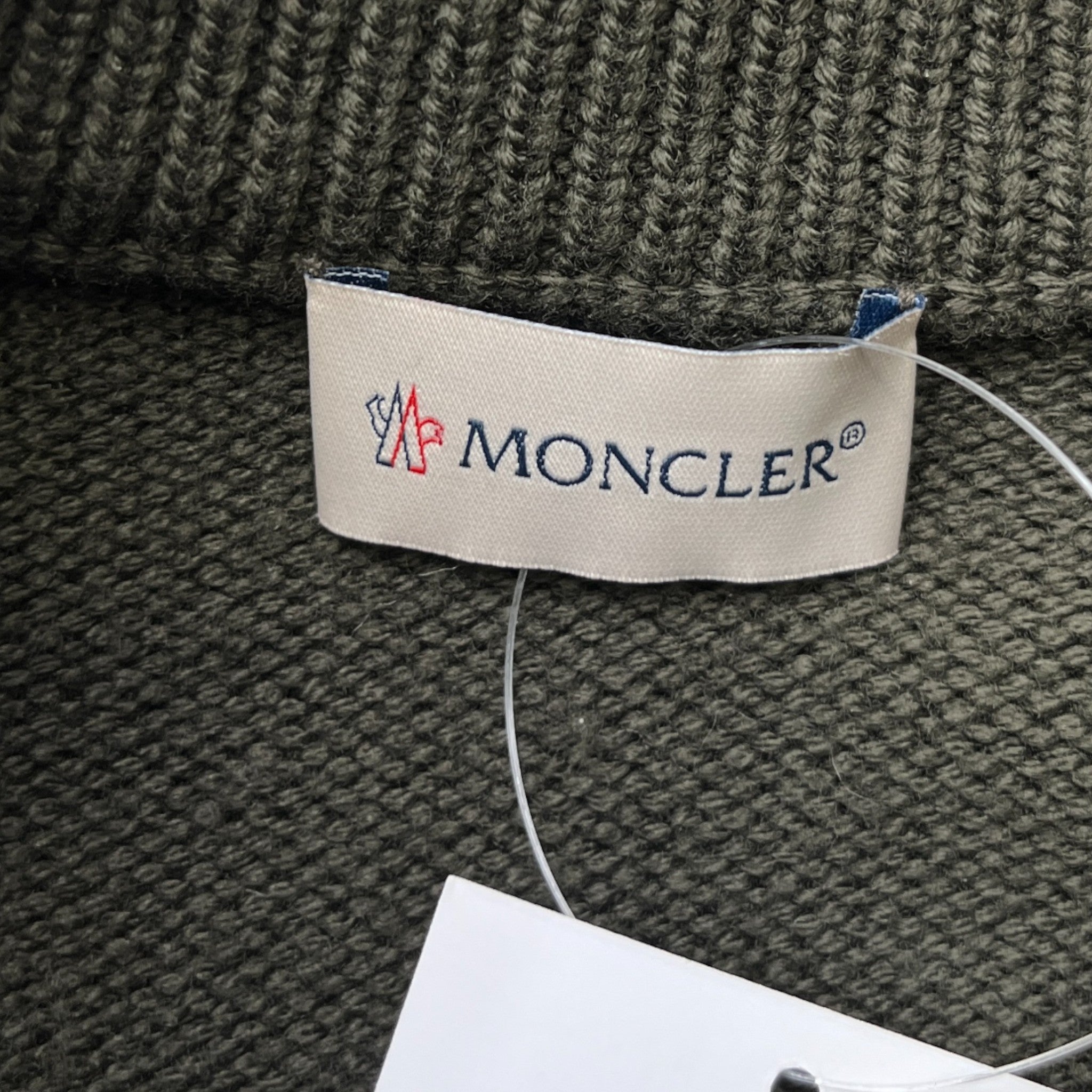 Women's Maglione Tricot Cardigan Khaki Size XS