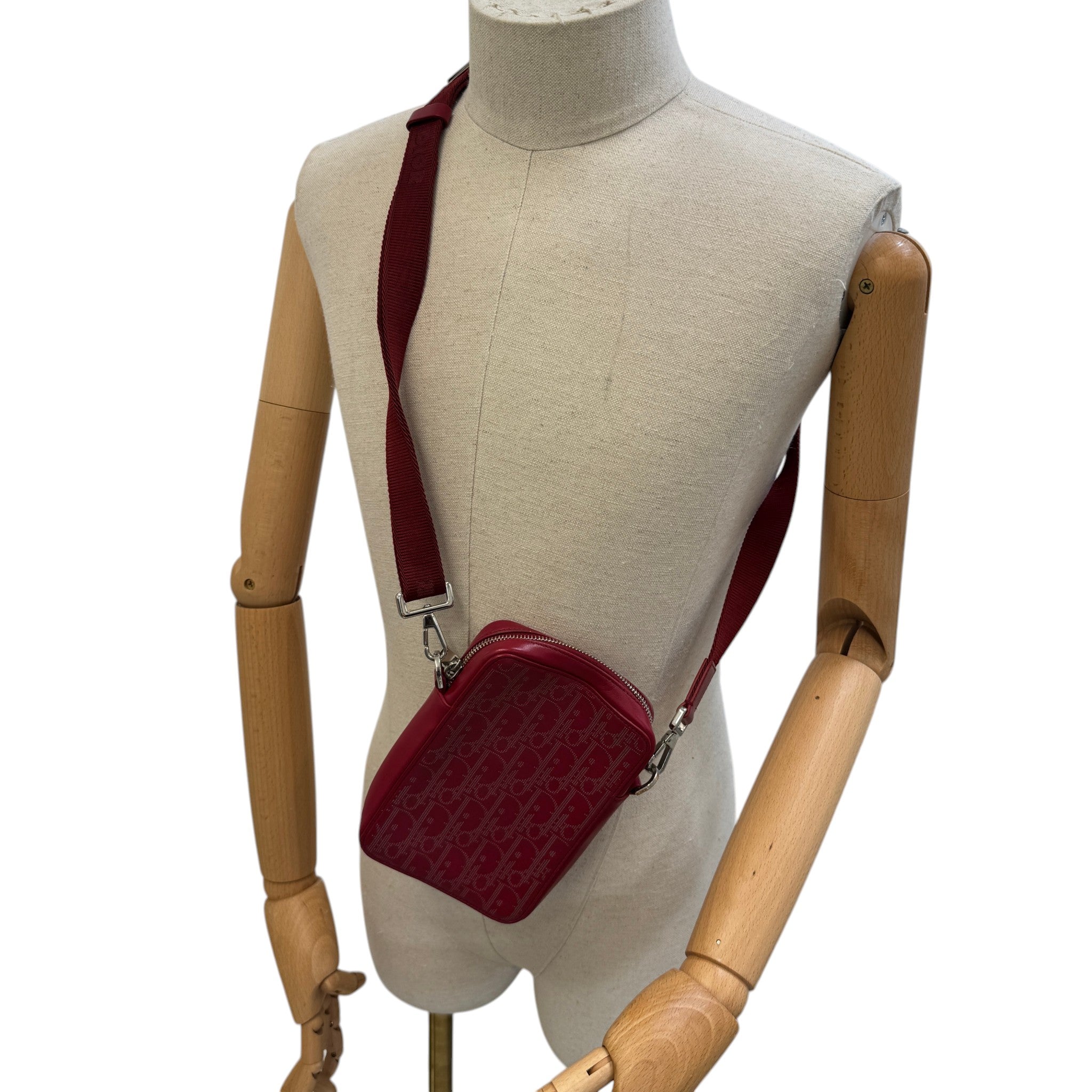 Men's Oblique World Tour Messenger Bag Red