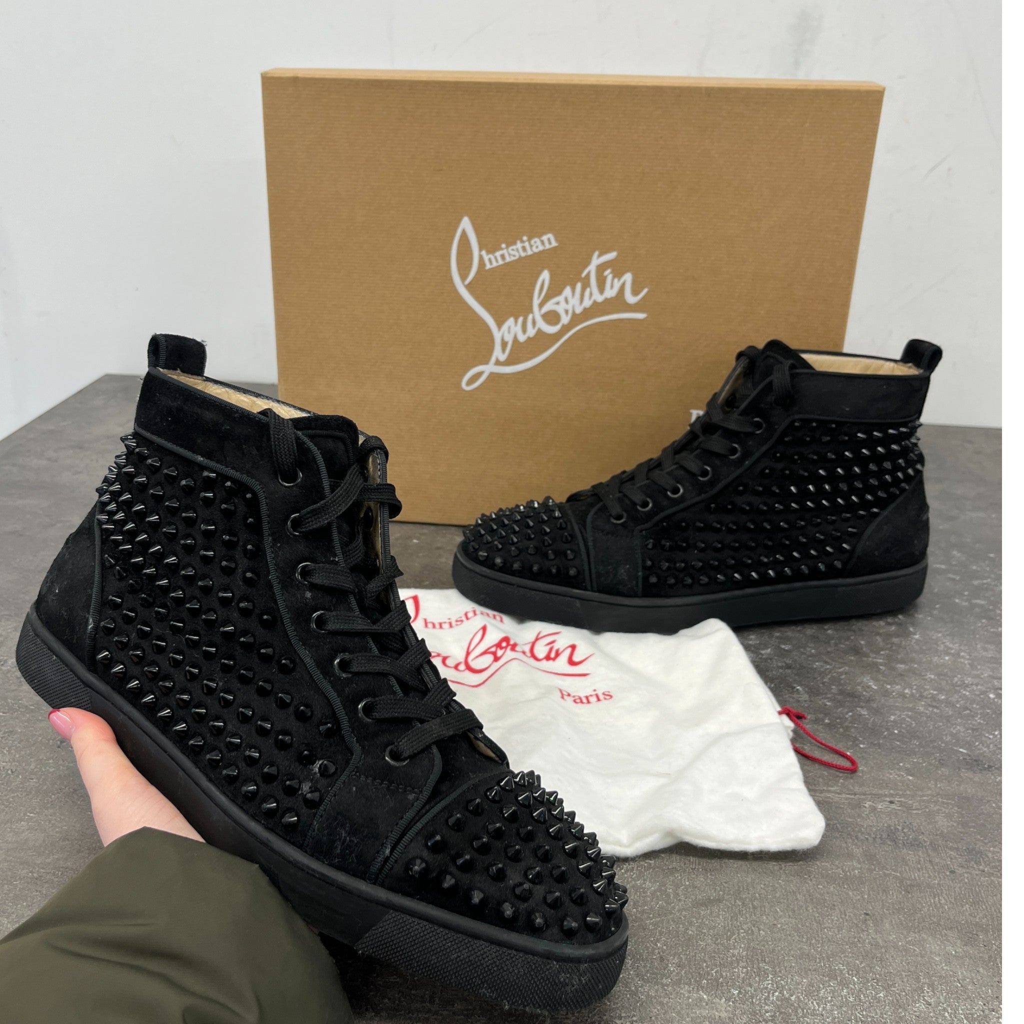 Men's Spikes High Trainers Black Size EU 43 / UK 9