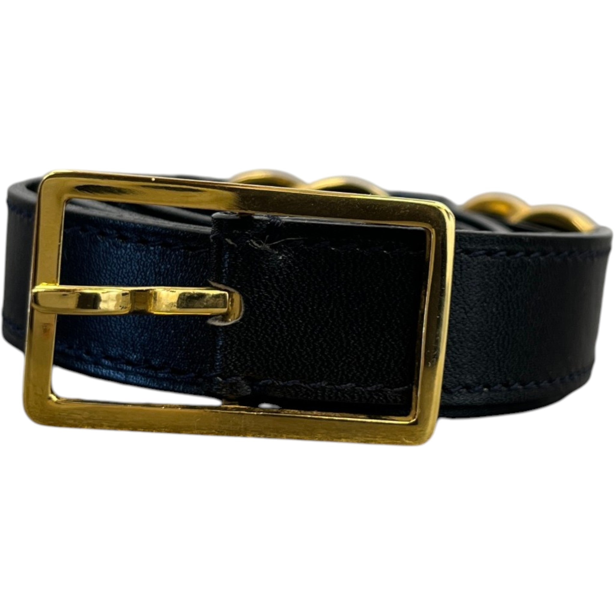 Women's Cc Logo Belt Black Size 65cm / UK 2