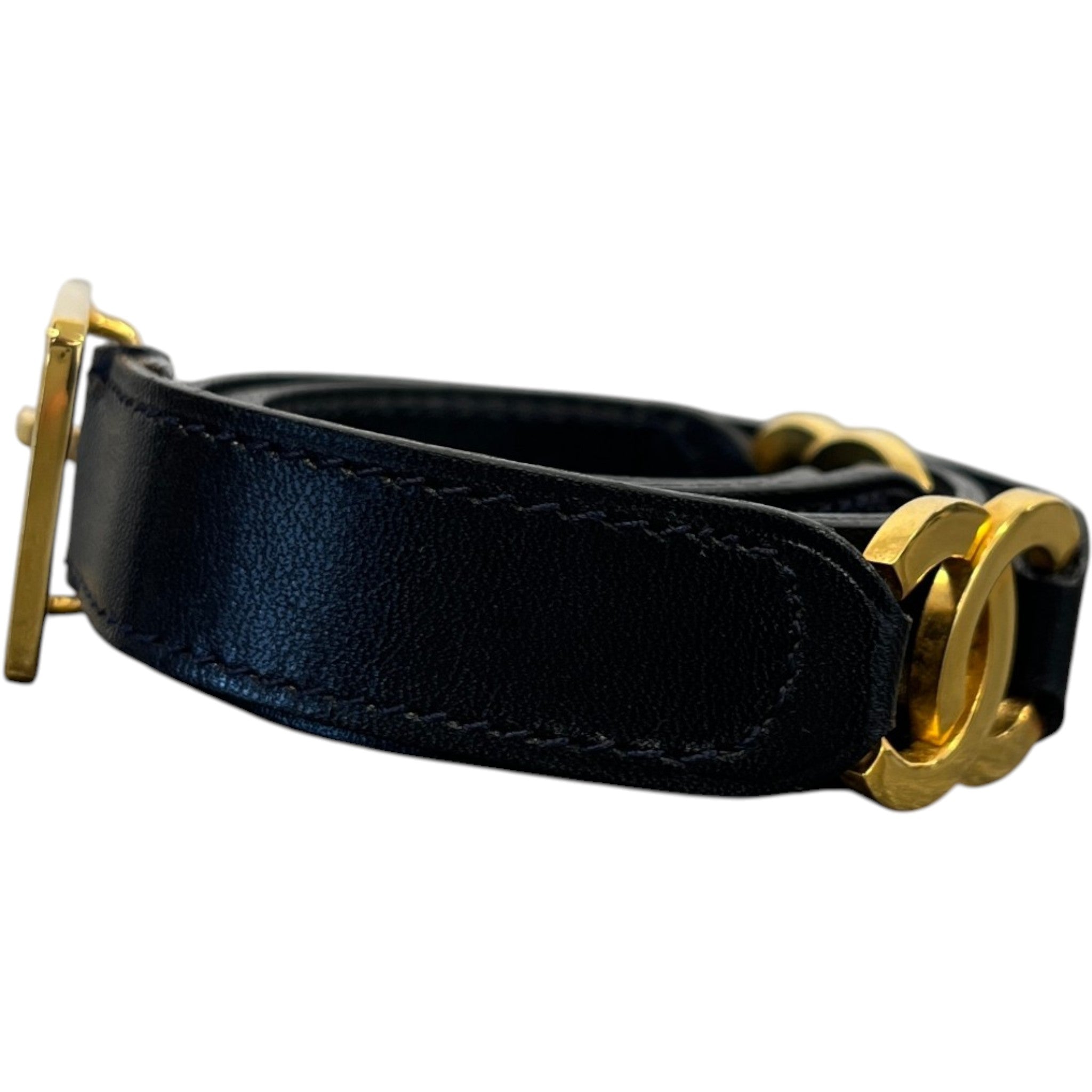 Women's Cc Logo Belt Black Size 65cm / UK 2