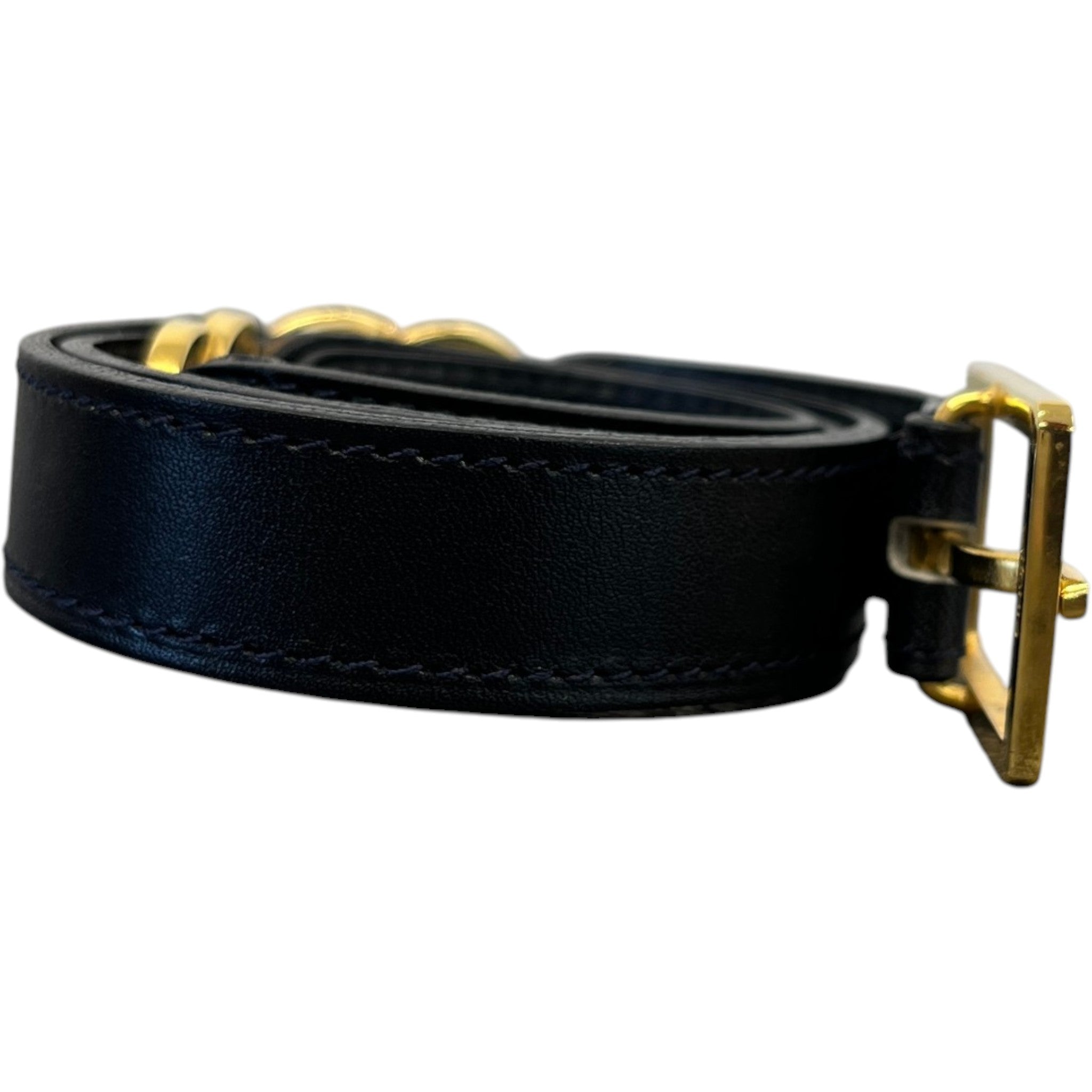 Women's Cc Logo Belt Black Size 65cm / UK 2