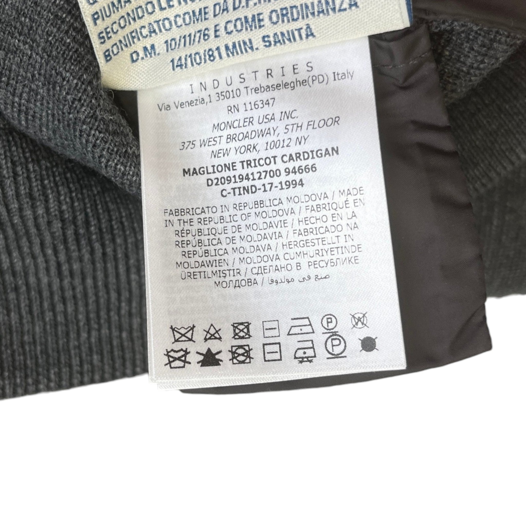 Men's Maglia Jacket Grey Size XL